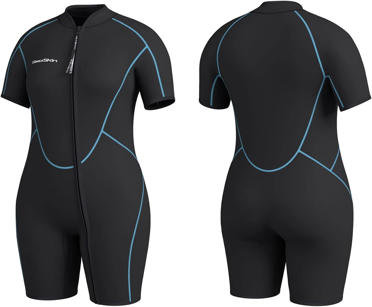 plus Size 3Mm Shorty Wetsuit for Mens and Womens