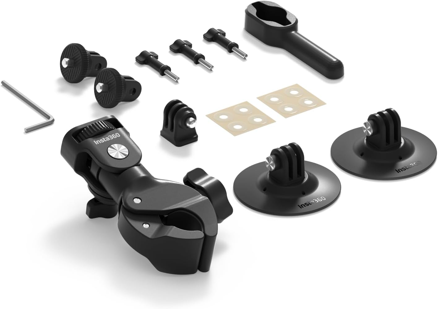 Motorcycle Camera Mount Bundle New Version Handlebar Clamp And Adhesive Mount