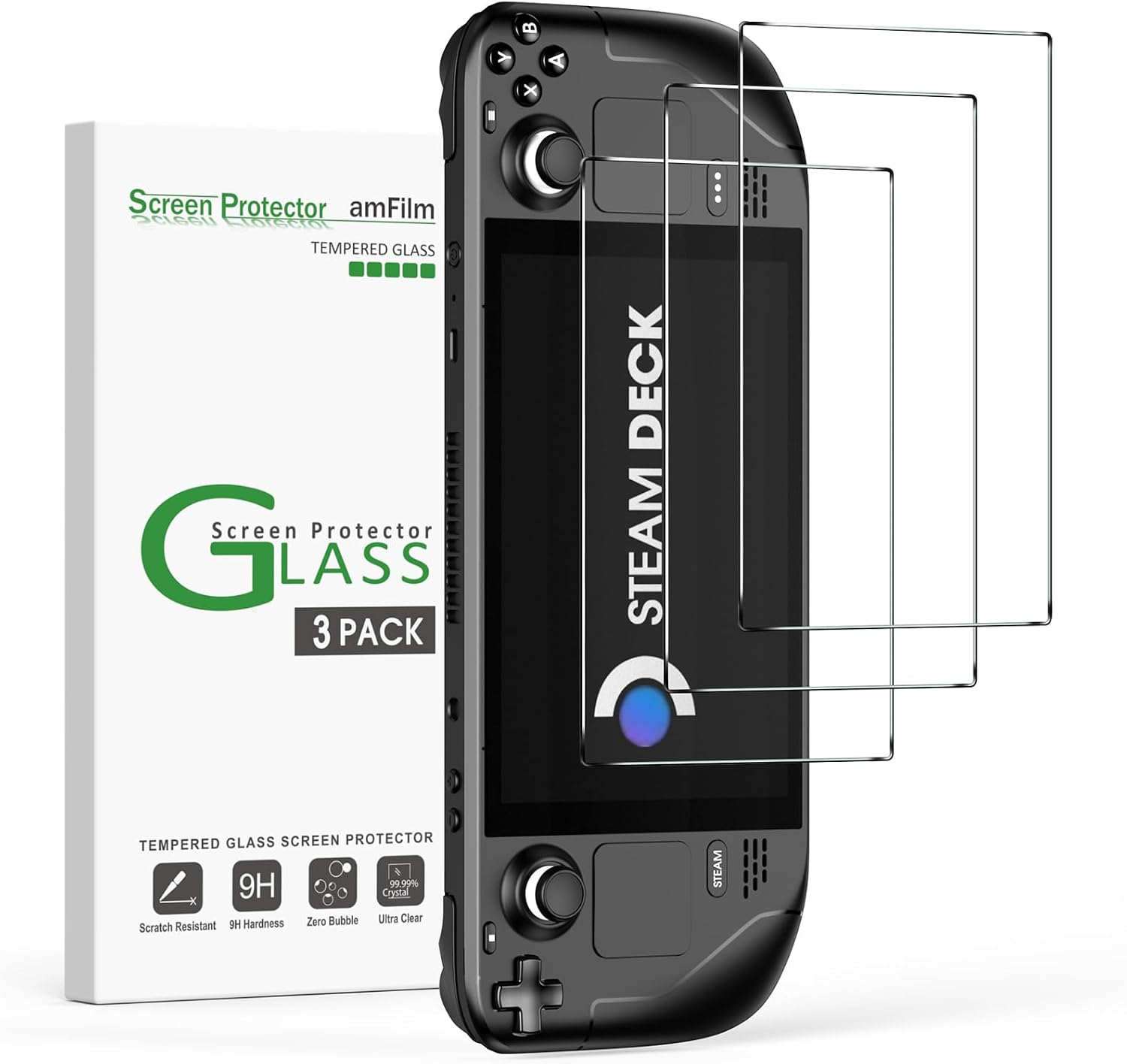 Screen Protector for Steam Deck/Steam Deck OLED 7" Tempered Glass