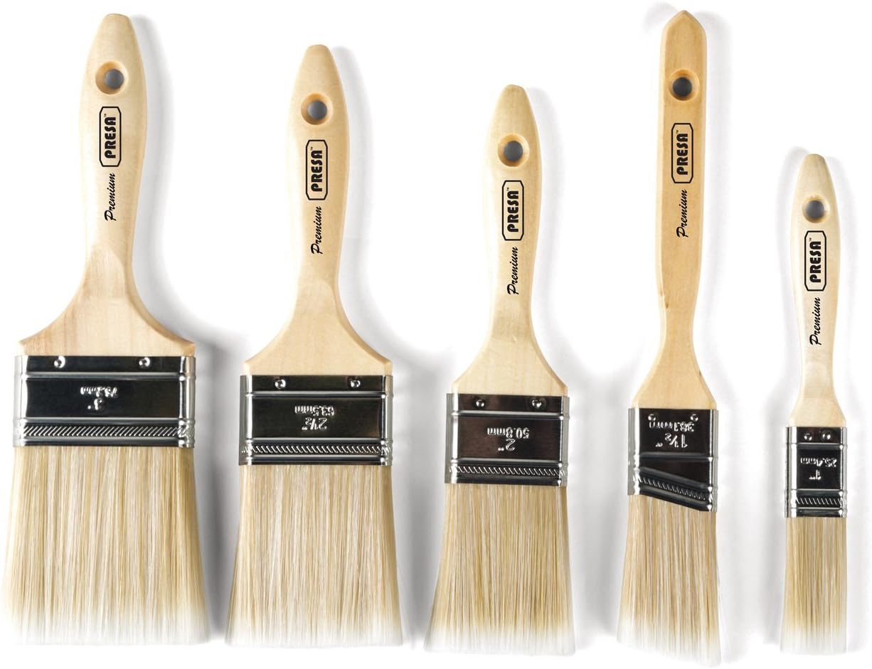 Presa Premium Paint Brushes Set, 5 Piece