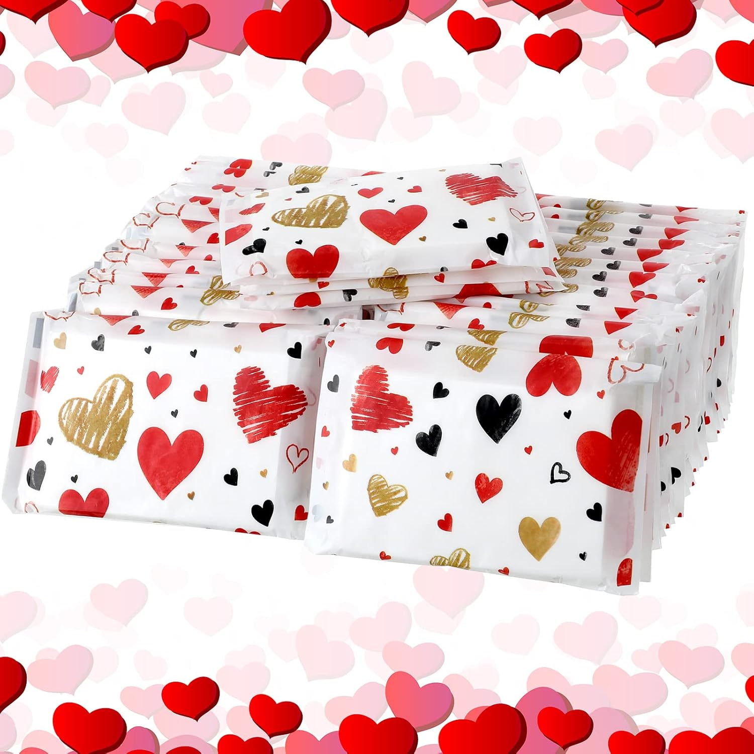 Eaasty 100 Packs Valentine‘S Day Pocket Pack Travel Size Facial Tissues 3 Ply Paper Mini Wedding Tissues for Guests Travel Wedding Party Favors