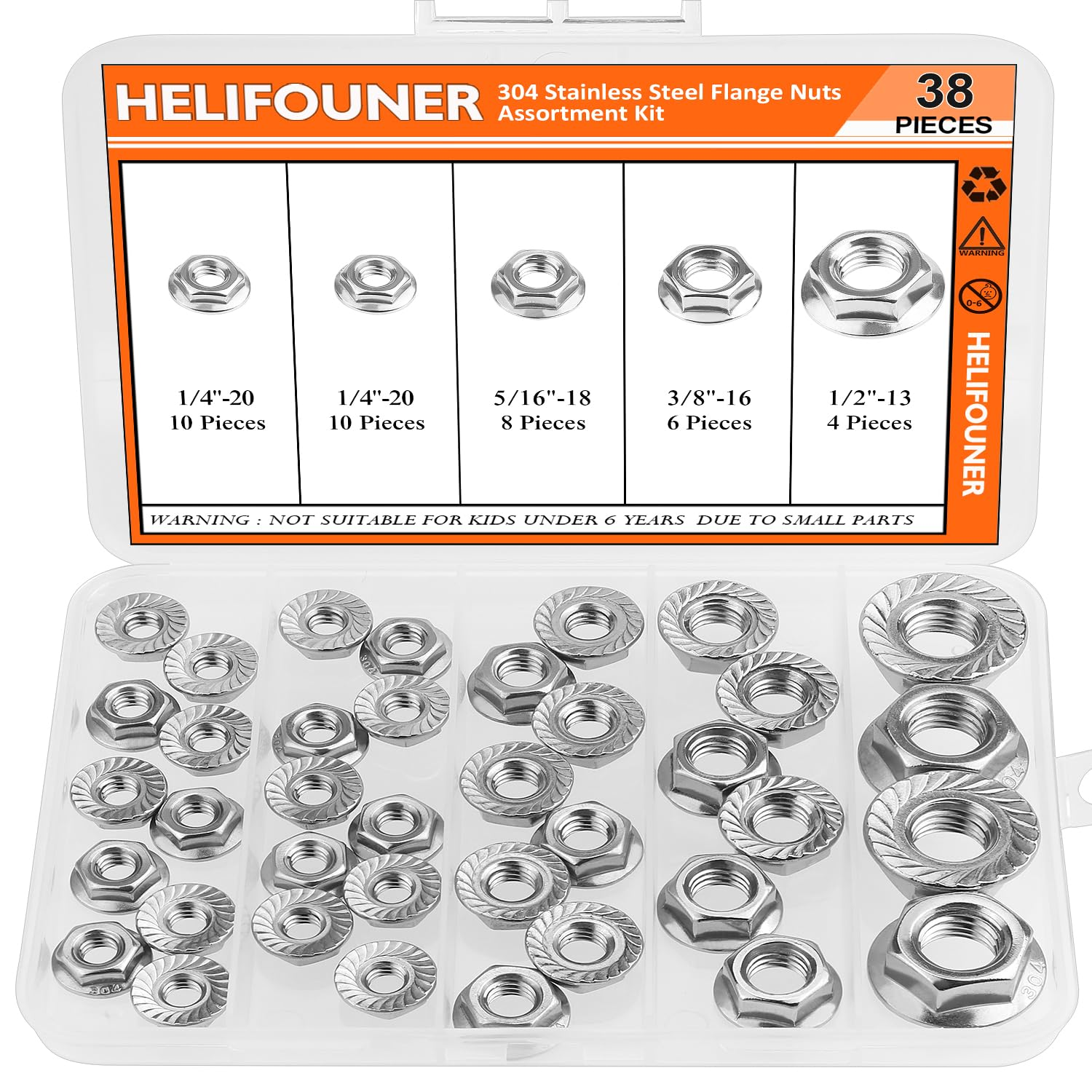 Stainless Steel Flange Nuts On TE-CO
