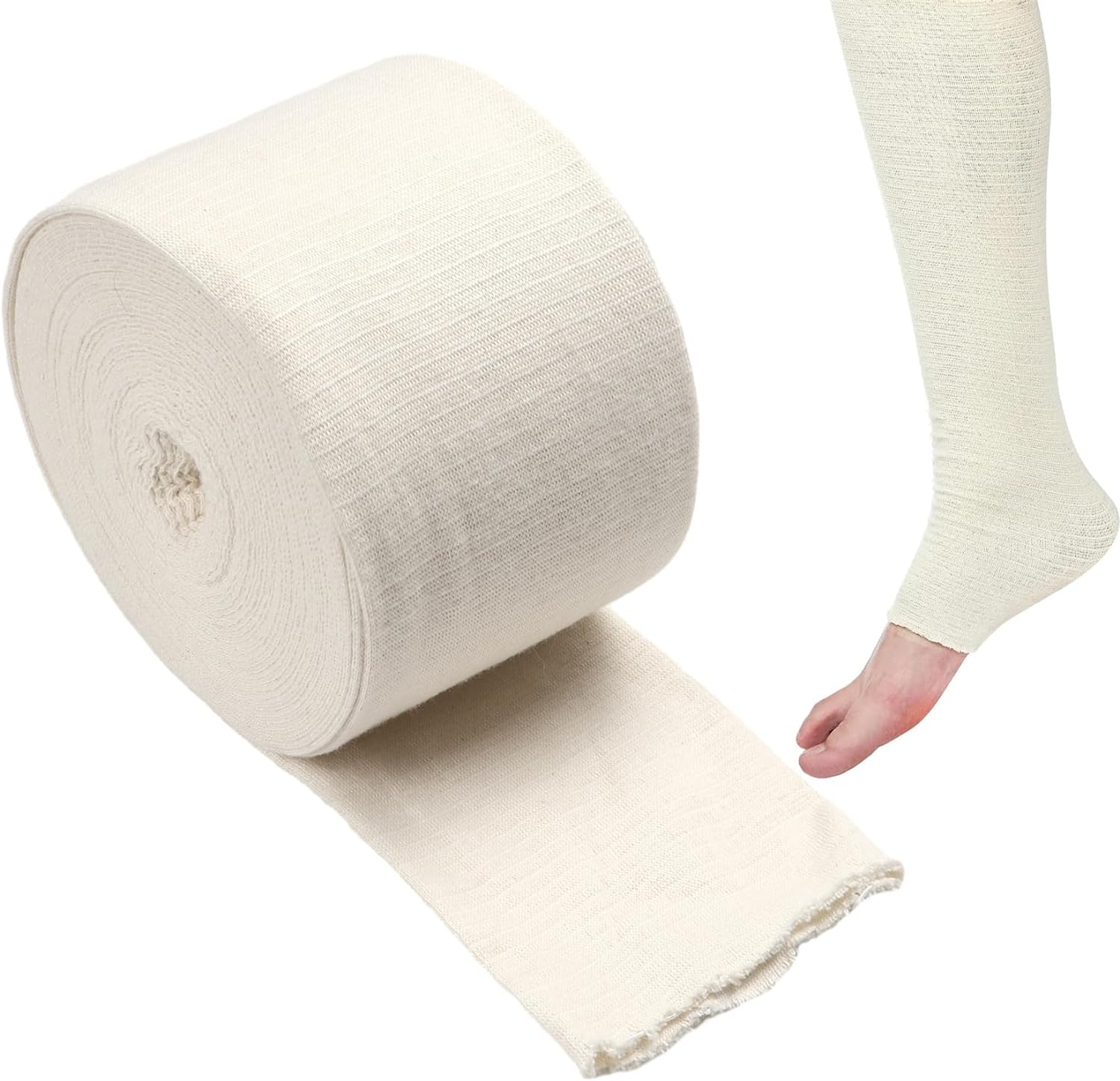 Tubular Bandages Elastic Support Bandage Size D Washable Compression Bandage Compression Wrap Roll for Arms Lower Legs 3In X 26Ft
