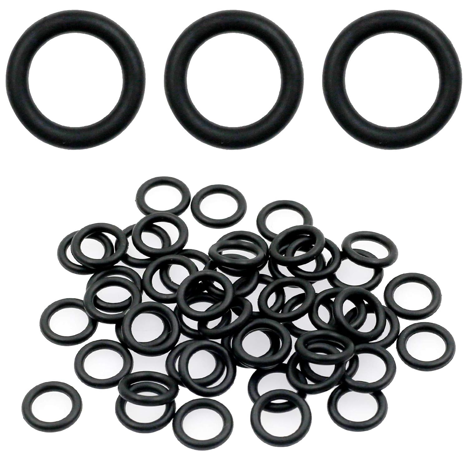 50Pcs Power Pressure Washer O-Rings for 1/4 Inch M22 Quick Connect Coupler (Black)