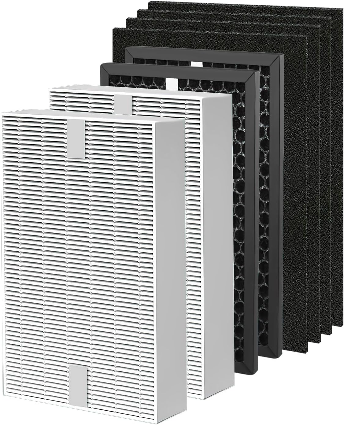 HPA5100B Replacement Filter Compatible with Honeywell Air Purifiers HPA5100B HPA5150 HPA3100, 2 Premium, 2 S Carbon and 4 a Pre-Filters, Part # HRF-R1 HRFSC1 HRF-ARVP100 HRF-A100