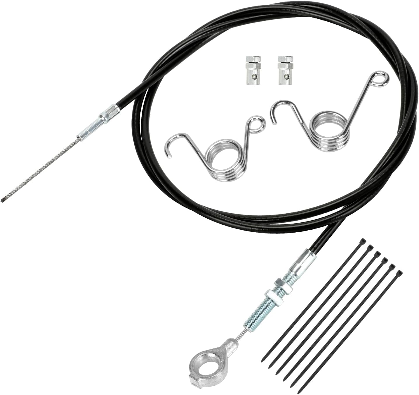 71 Inch Throttle Cable for Go Kart Predator 212Cc 196Cc GX160 GX200 6.5Hp Manco 8252-1390 ASW Kandi Yerf Dog Go Cart Parts with Throttle Pedal Brake and Return Spring Cable Stops