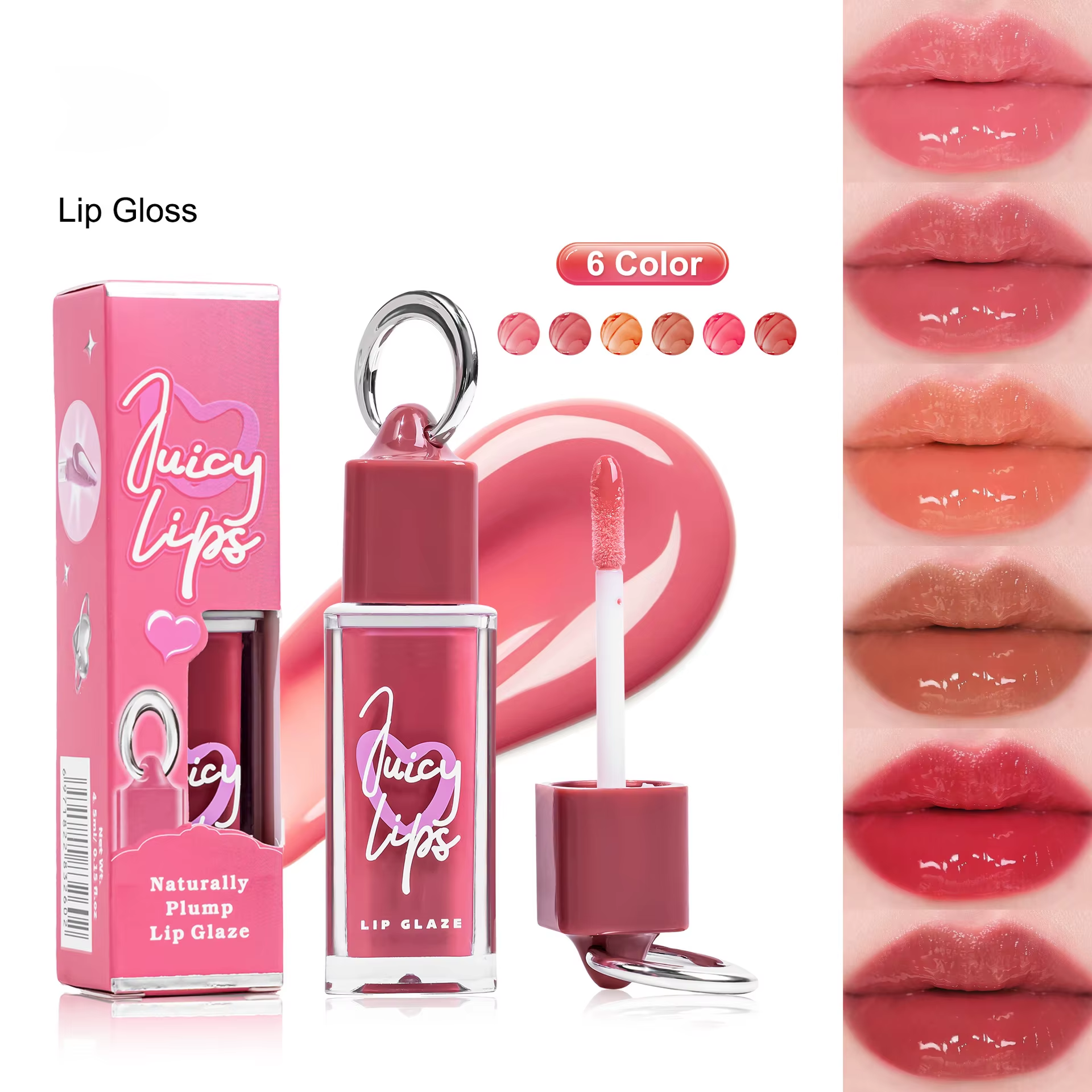 Water-Glow Hydrating Non-Sticky Plumping Lip Gloss Moisturizing Long Lasting Nourishing Lip Glow Oil