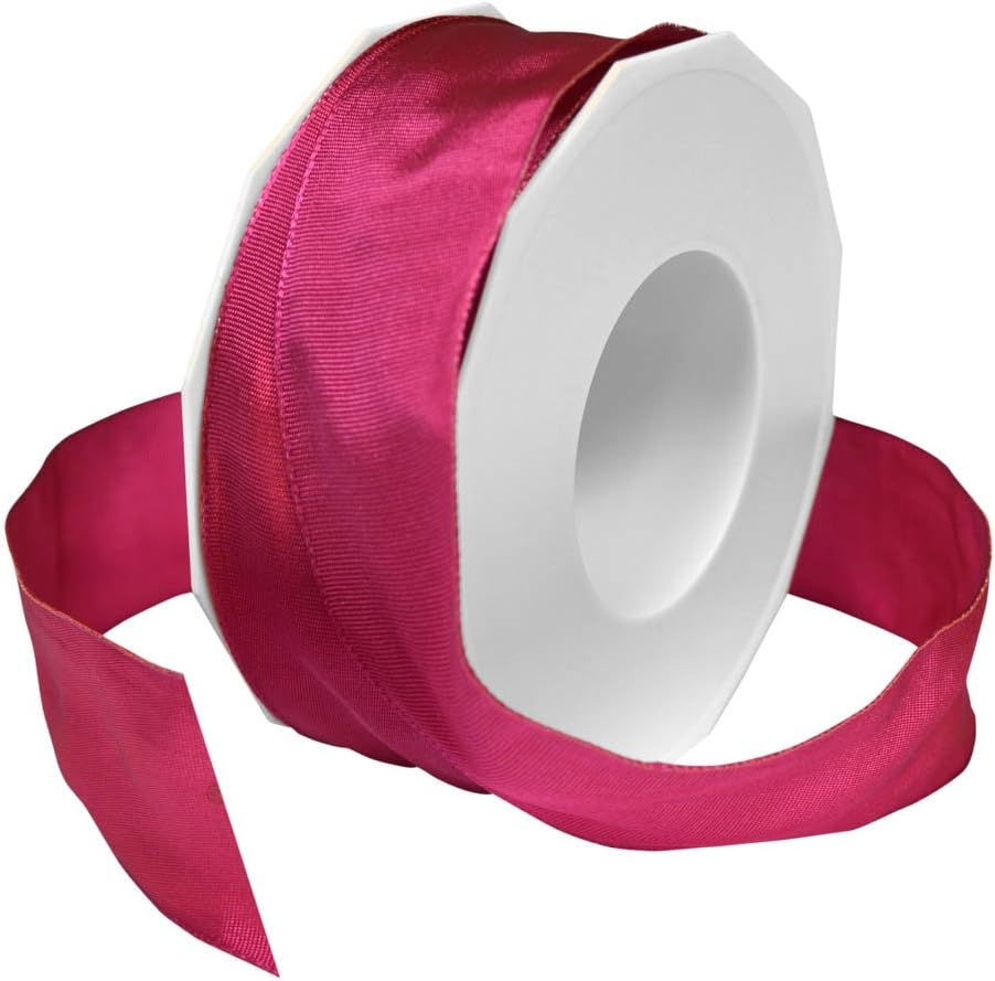 Morex Ribbon 1-1/2-Inch by 27-Yard Spool French Wired Lyon Ribbon, Magenta