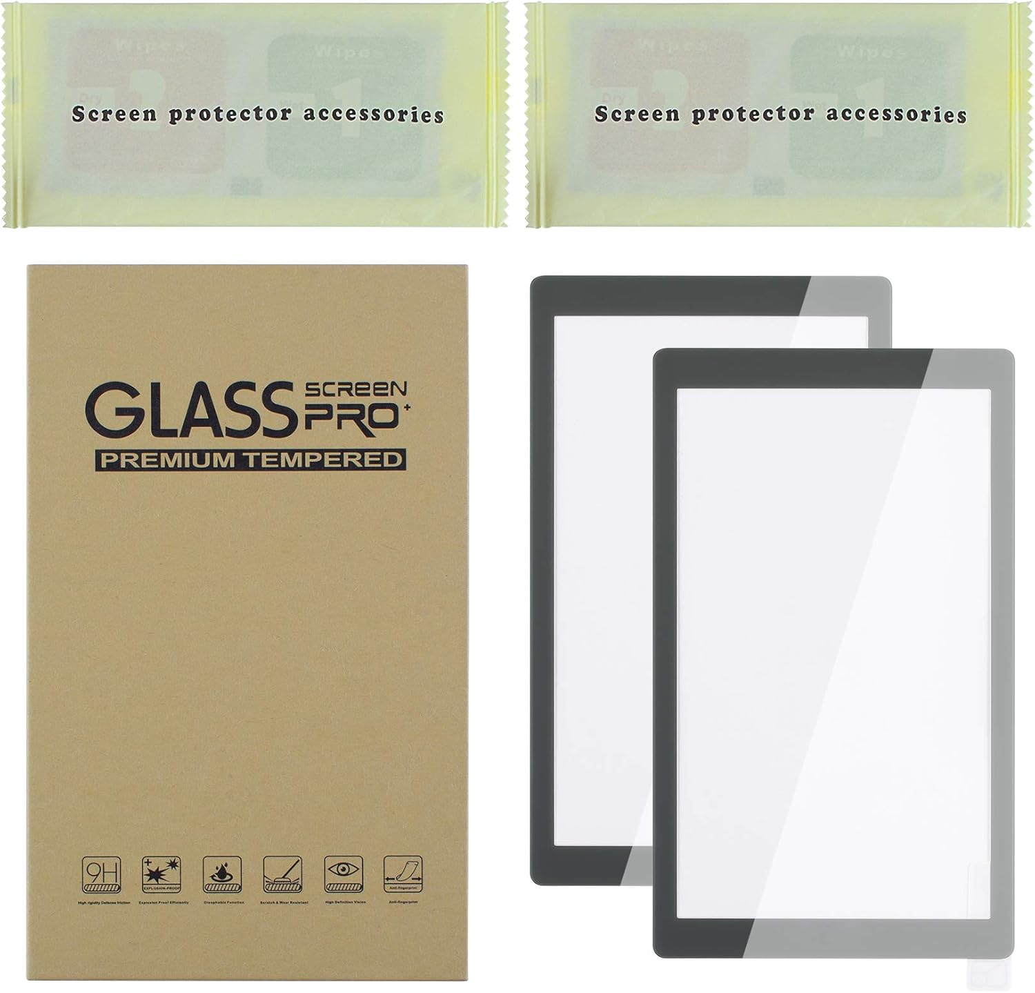 eXtremeRate 2 Pack Gray Border Transparent HD Clear Saver Protector Film, Tem... - Picture 10 of 19