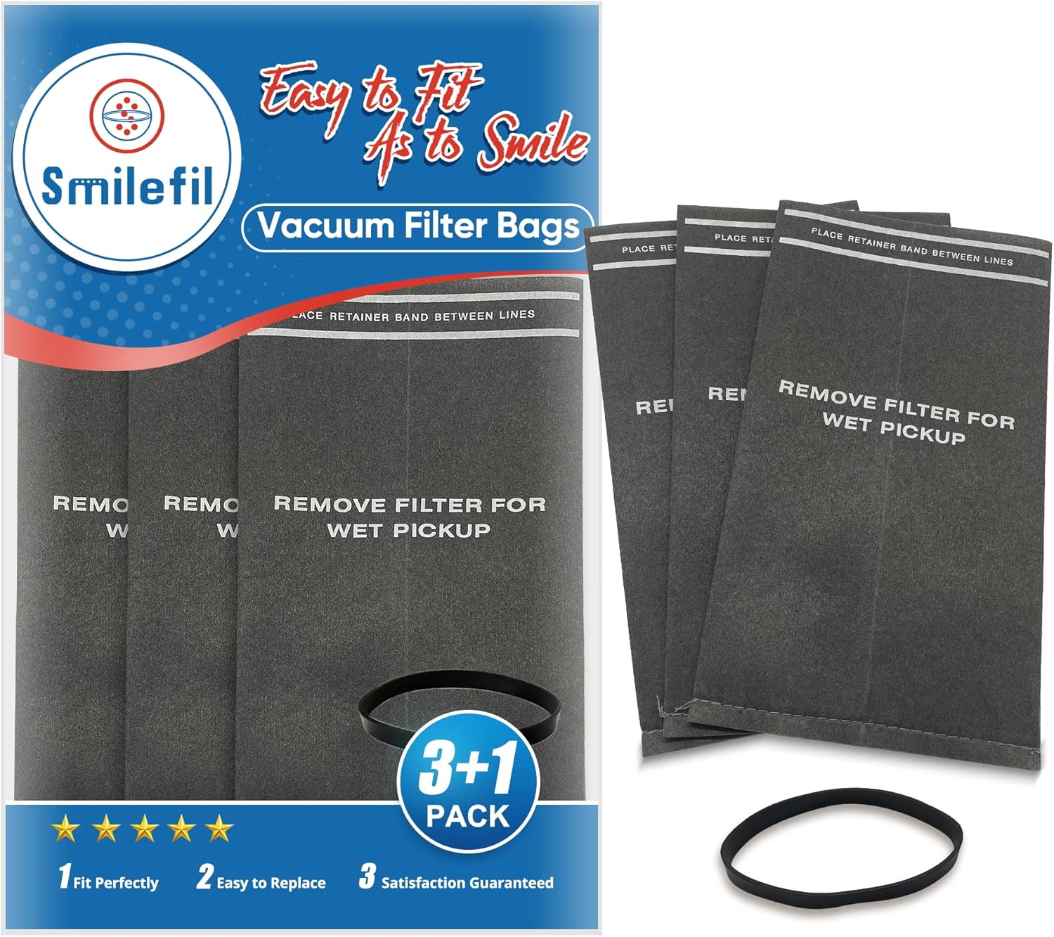 38737/CMXZVBE38737 Wet/Dry Vac Filter Bags for Craftsman 2 to 2.5