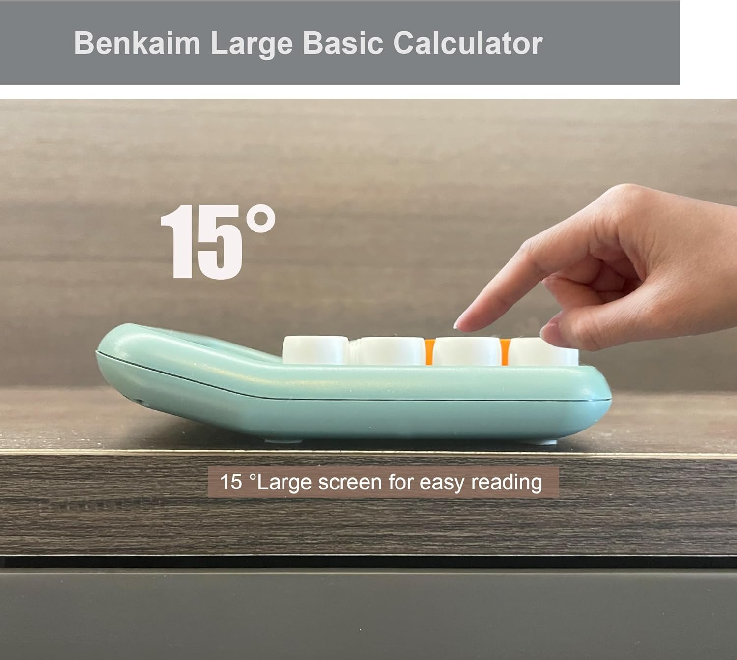 Benkaim Calculators, Desk Calculator,Basic Standard Calculator,12 Digit Large... - Picture 4 of 19