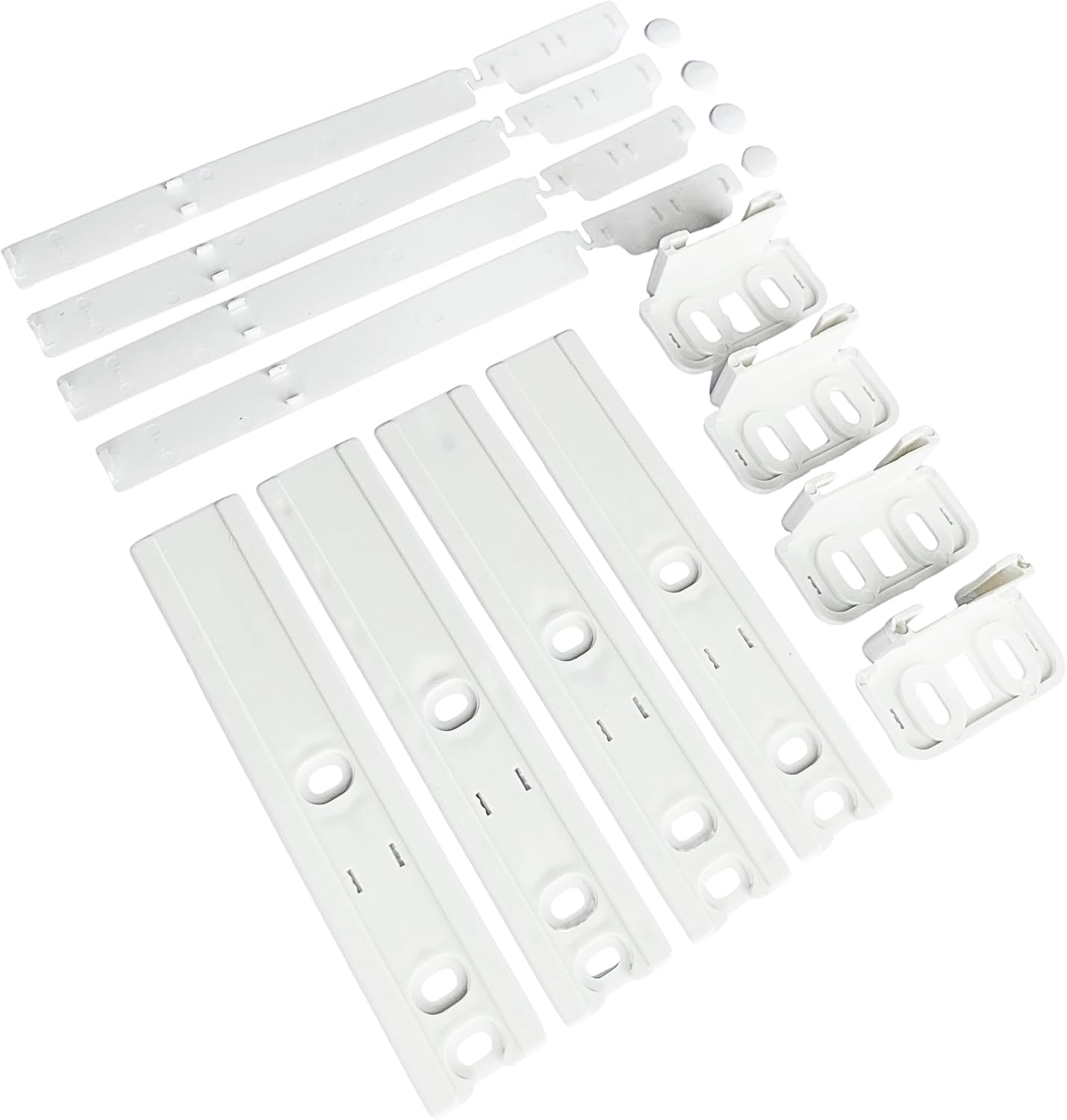 Integrated Fridge Door Sliders: Integrated Fridge Door Slider Kit with Brackets, Clips, Universal Fridge Mounting Kit for Built in Fridges, Attaching to Fridge Doors, Set by Tarrapu