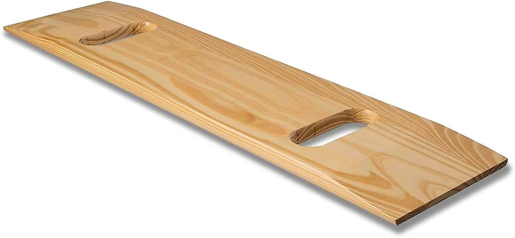 DMI Transfer Board and Slide Board, FSA Eligible, Made of Heavy-Duty Wood for Patient, Senior and Handicap Move Assist and Slide Transfers, Holds up to 440 Pounds, 2 Cut Out Handles, 30 X 8 X 1