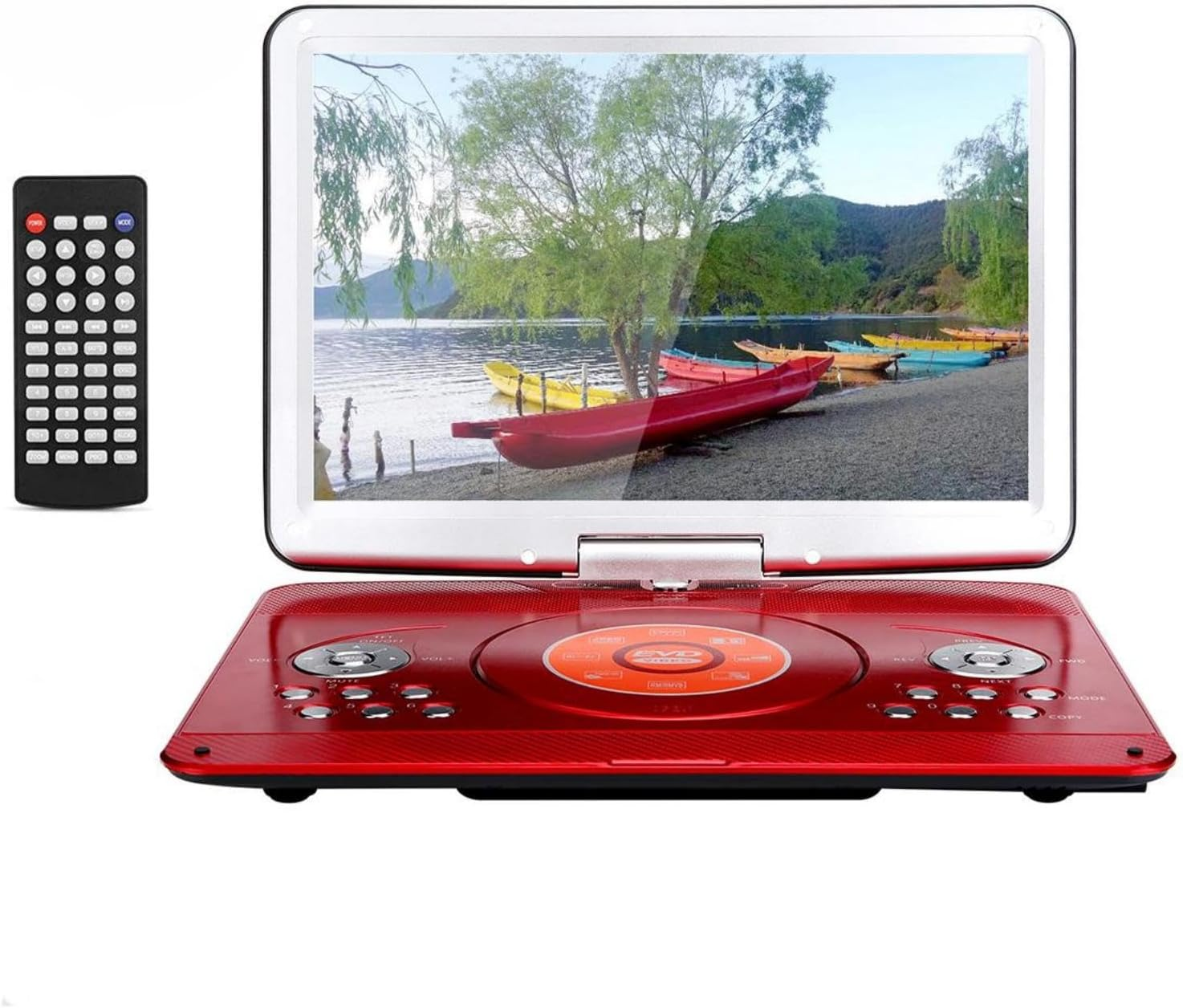 16.9” Portable DVD Players with 14.1” Swivel Large LCD Screen Travel DVD Players