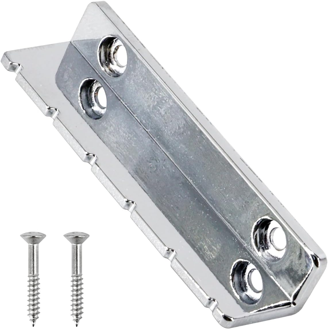 Metal Guitar Nut Slotted Nut for Lap Steel Guitar or Acoustic Guitar Replacement Parts (Silver)