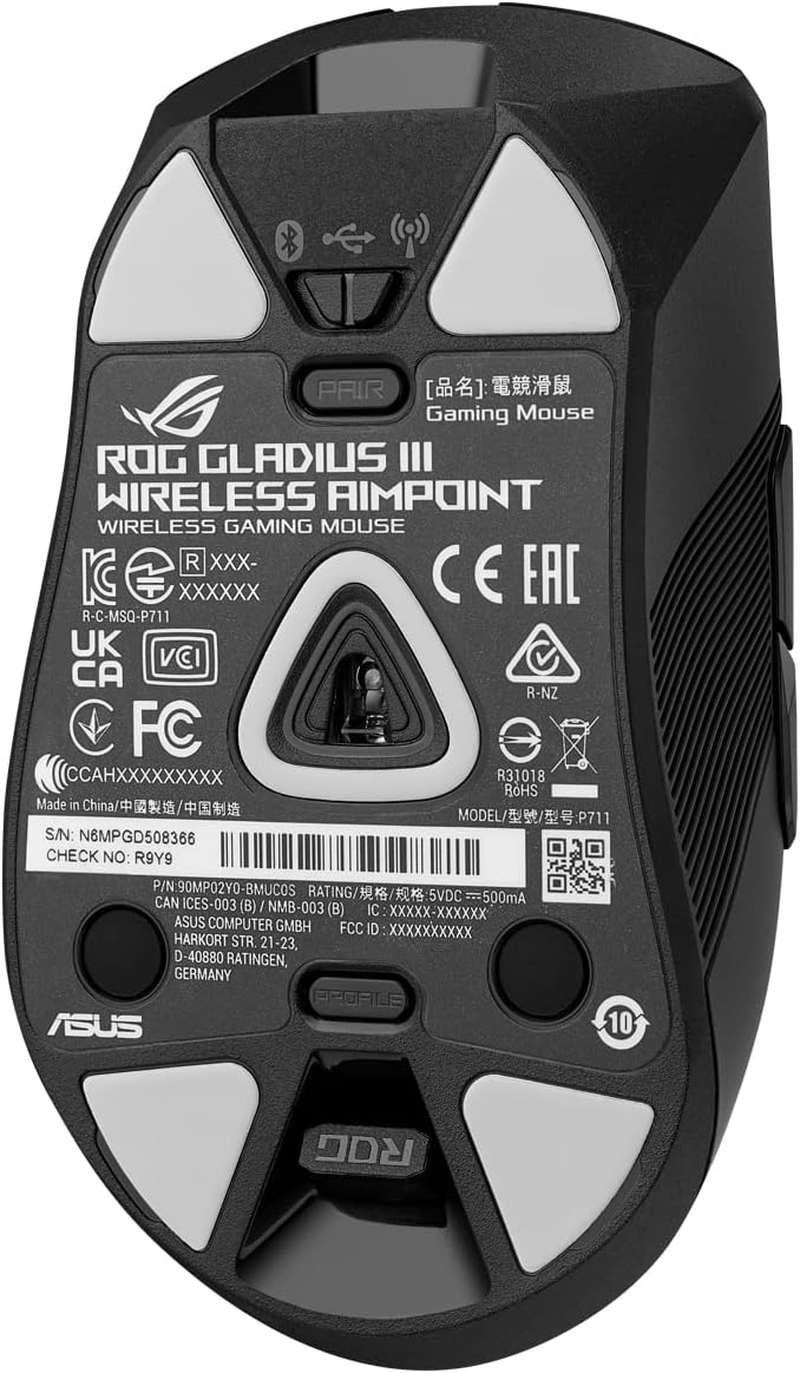 ASUS ROG Gladius III Wireless AimPoint Gaming Mouse - Lightweight 79g, 36,000... - Picture 12 of 13