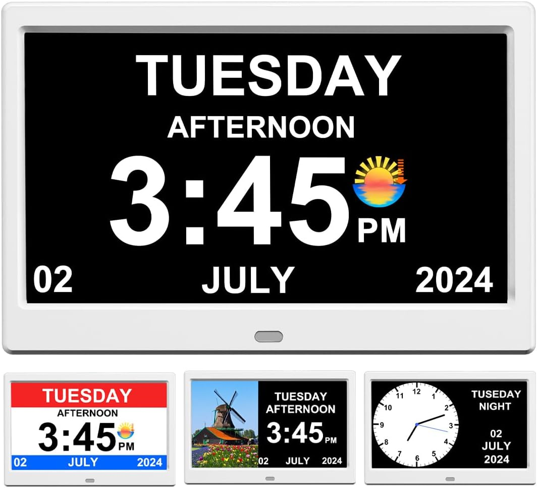 Digital Clock for Elderly Large Display