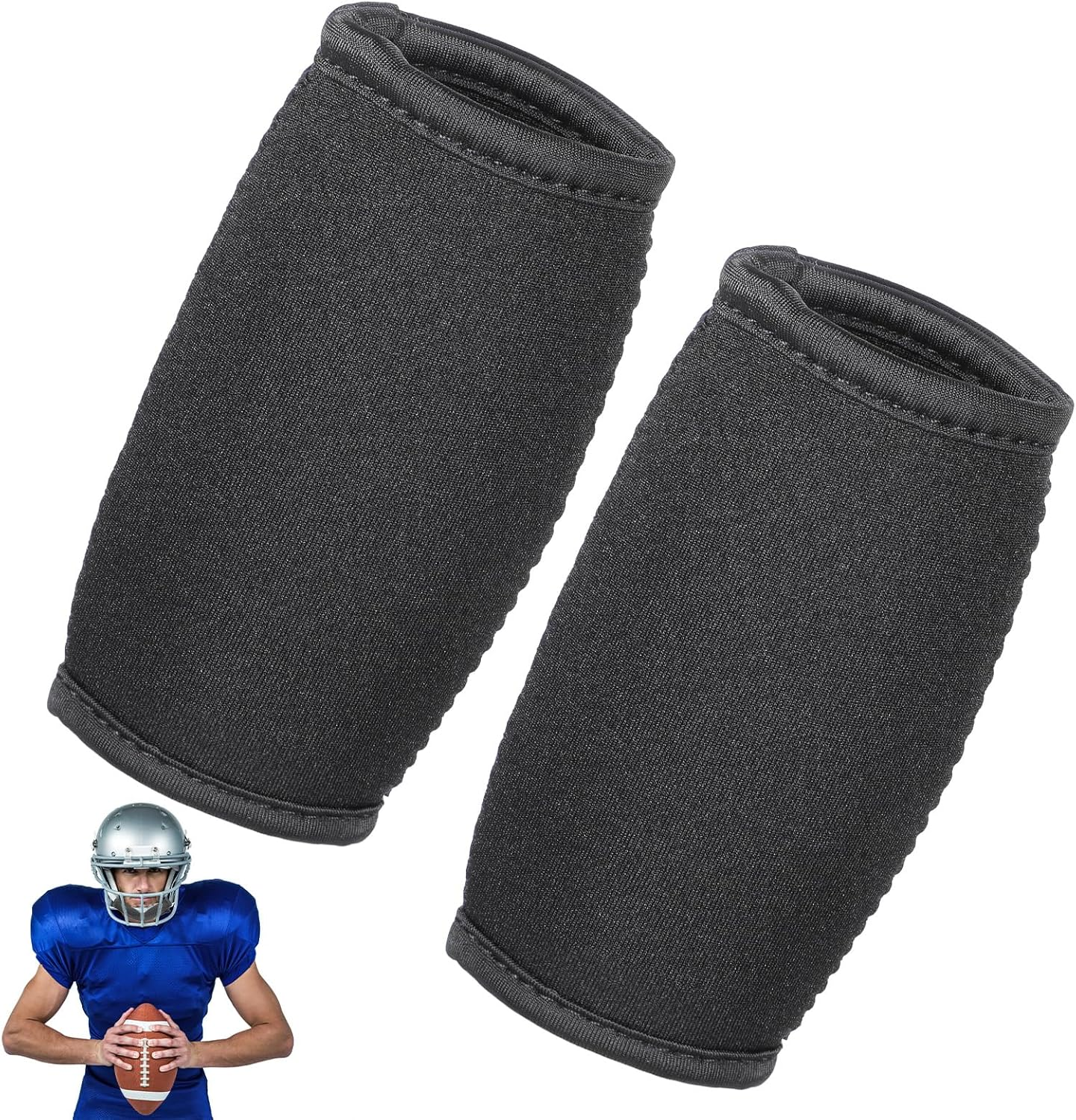 2 PCS Football Chin Strap Cover, Black Football Helmet Chin Strap Cover Universa
