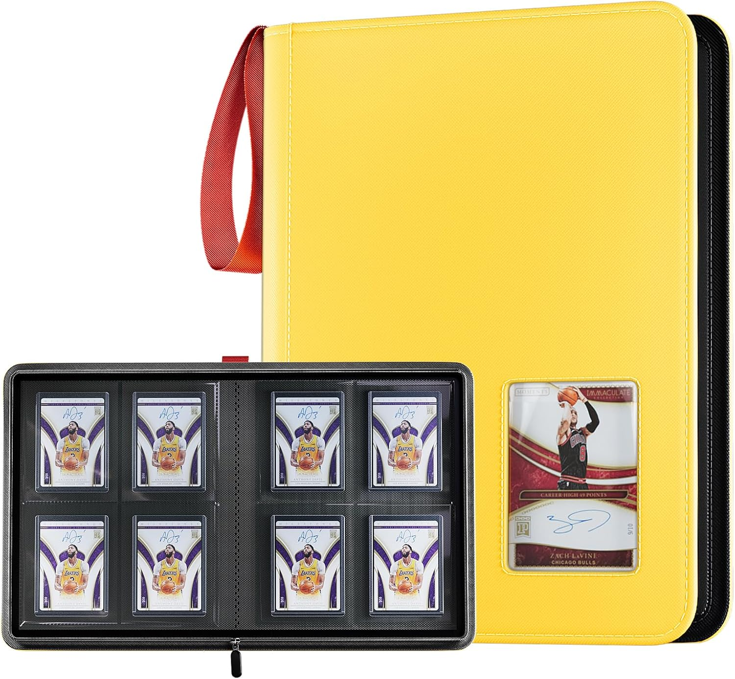 4 Pocket Top Loader Binder, Holding 144 Cards in 3