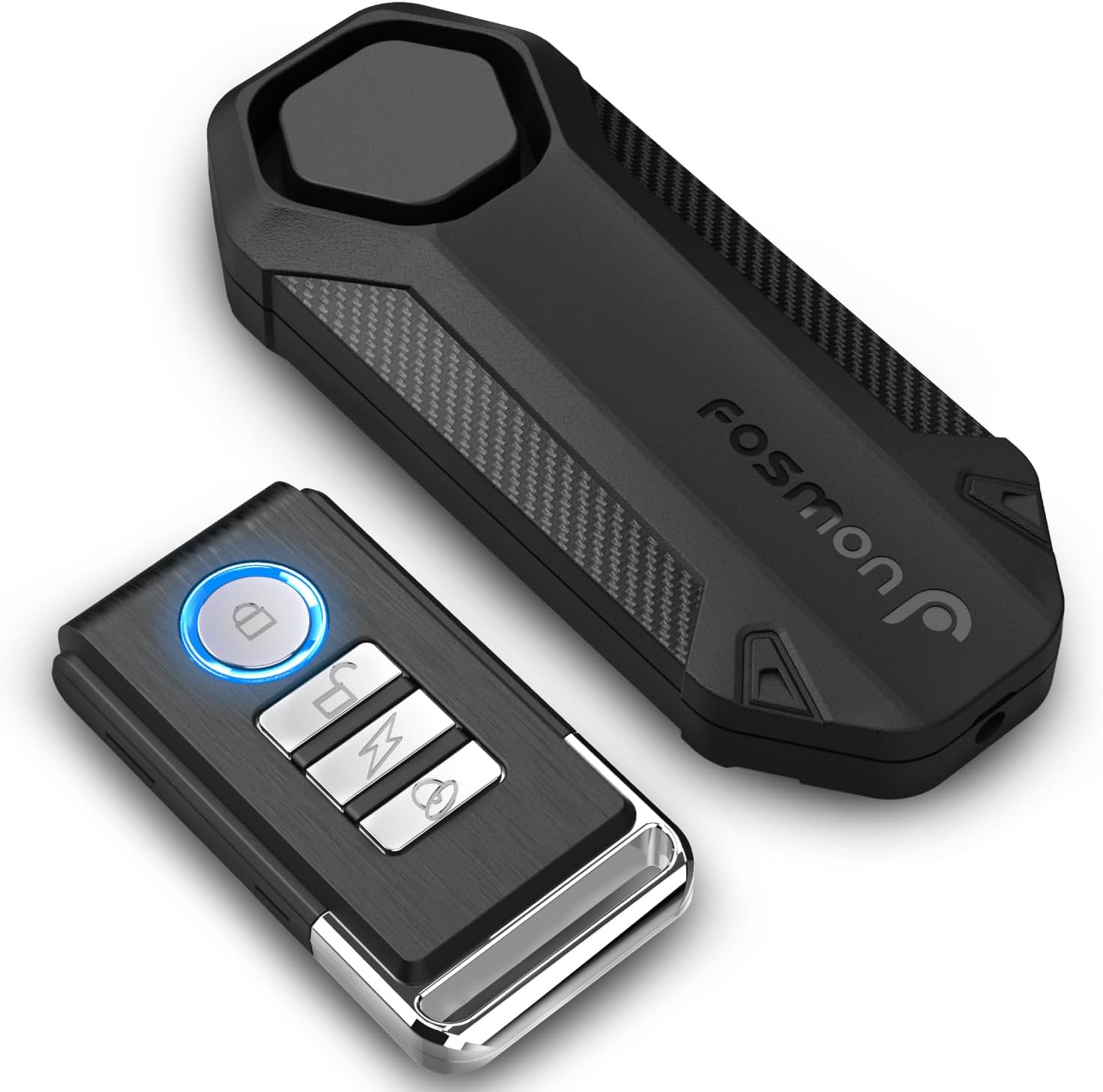 Anti Theft Burglar Bike Alarm with Remote, Waterproof Vibration Triggered Battery Operated Loud 113dB Wireless Siren for Bicycle, E-Bike, Motorcycle, Scooter, Cart, Trailer, Equipment, Fence