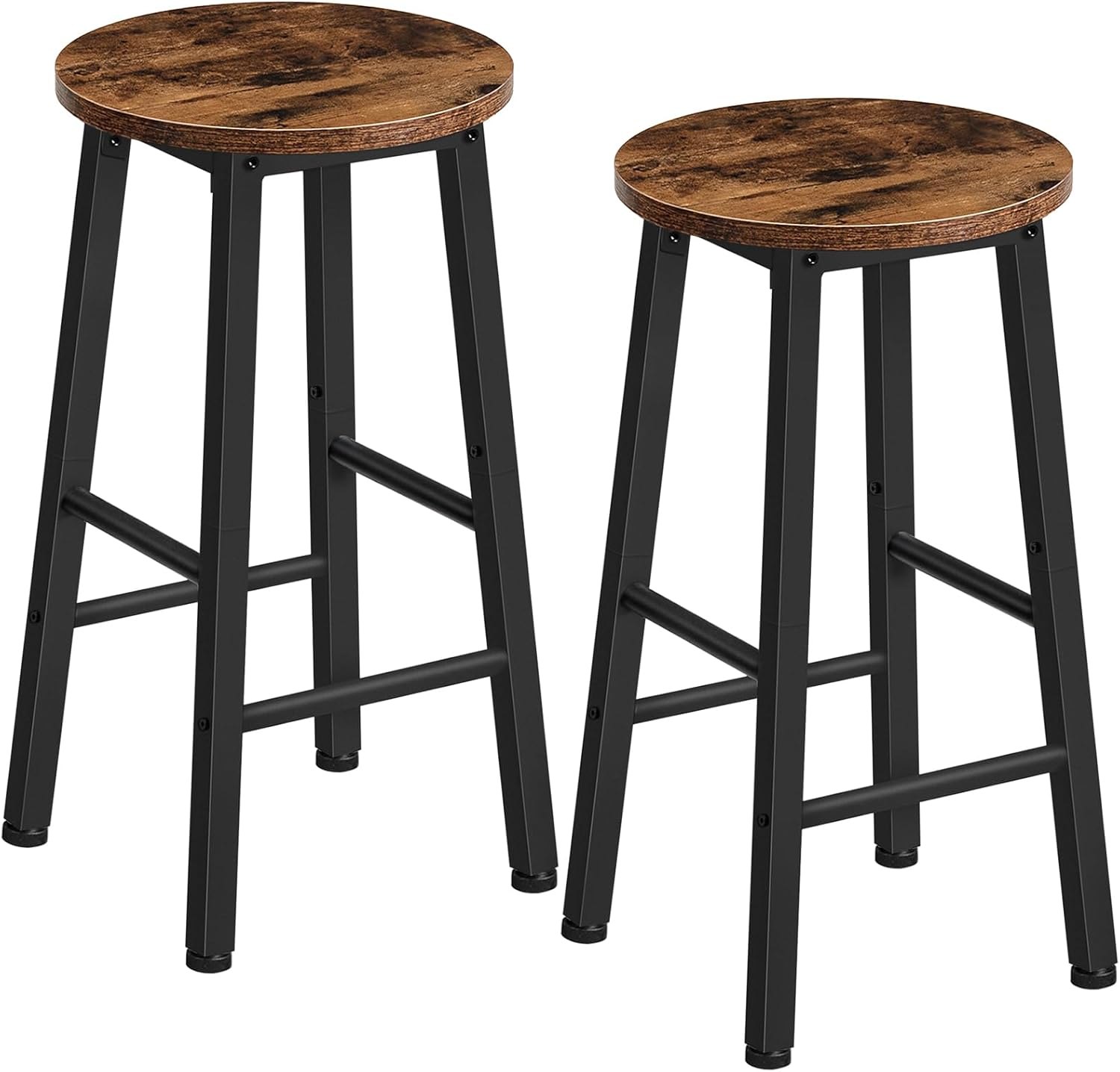 HOOBRO Bar Stools, Barstools Set of 2,Counter Height Barstools, 24.8