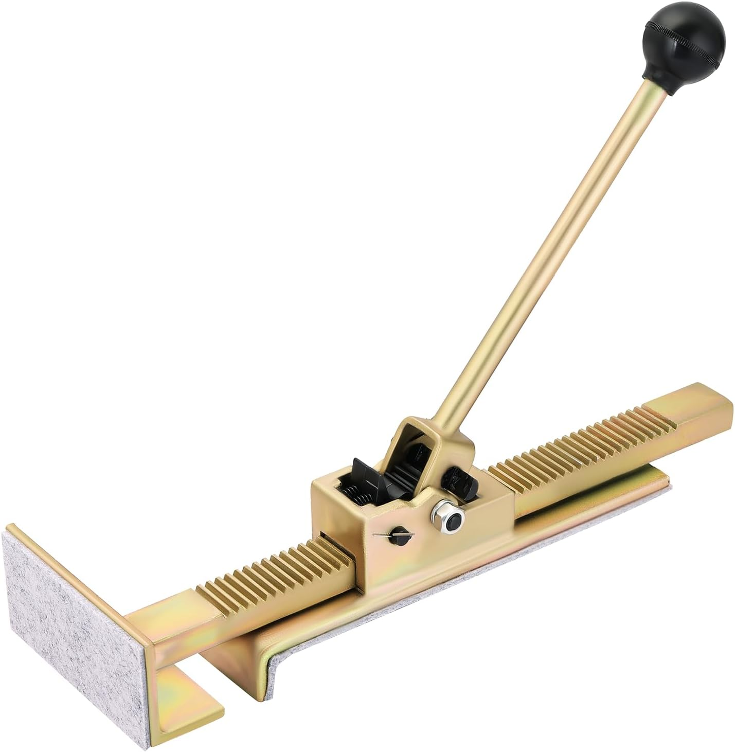 Hardwood Floor Jack Flooring Jack with Protective Pad | Ratcheting Hardwood Floor Installation Tool Laminate & Vinyl Plank Floor Straightening Tool Easy Ratcheting Hardwood Jack