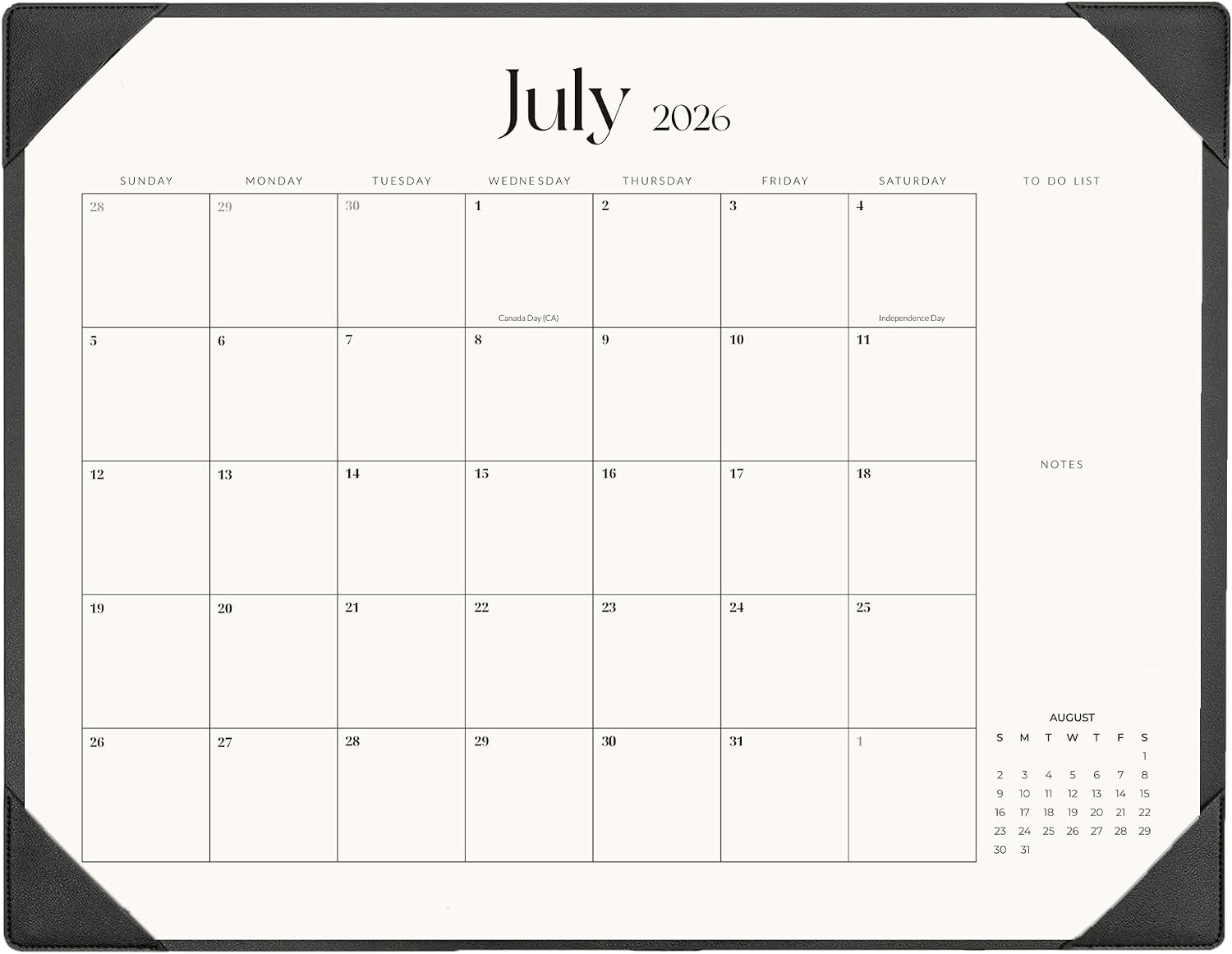 Desk Calendar 2026-2027 with Desk Mat – 22" x 17" Large Desk Pad Calendar Runs from July 2026 to December 2027, Office Supplies Desktop Monthly Calendar for Home & Office