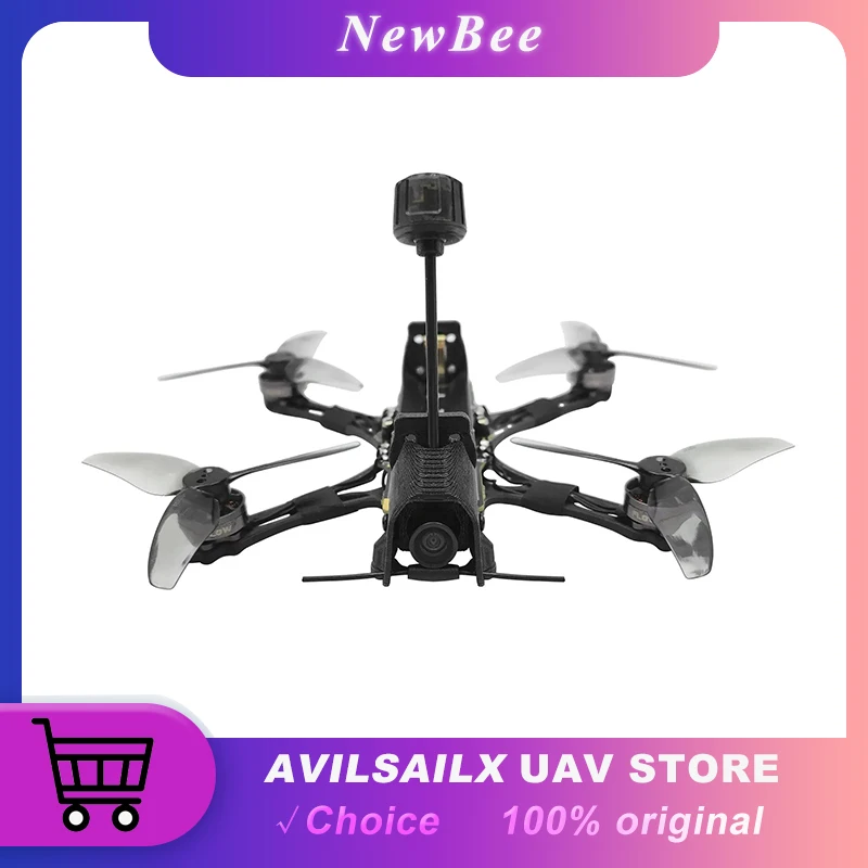 NewBeeDrone LionBee 3inch Long Range AIO Developer Kit, ELRS 2.4G with/without 18650 3000mAh Battery Option