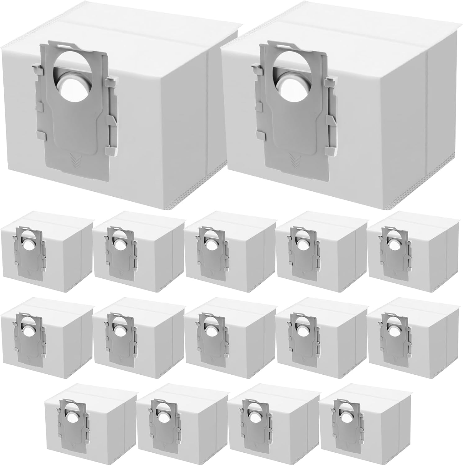 16 Pack Q7 Q5 Dust Bag for Roborock Q7 M5+, Q10 S5+/Q10 X5+, S8+, S8 Pro Ultra, Q7 Max+/Max, Q5 Max+, Q8 Max+, S7 Pro Ultra, Q5, Q5+, Q7, S7 Maxv Ultra Robot Vacuum, 3.5L Large Capacity Disposable Bag