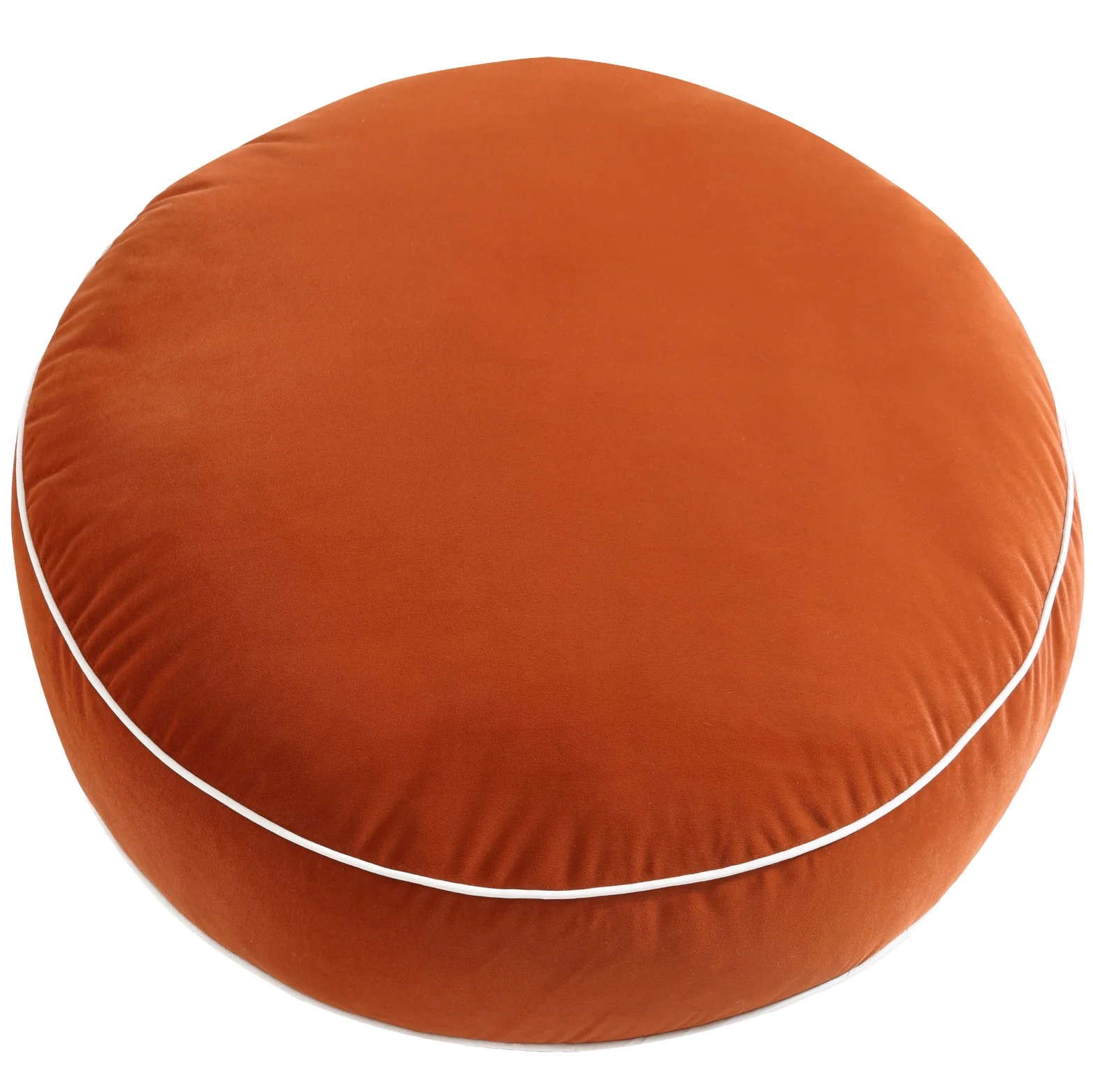 Style House Indoor round Velvet Floor Cushion, 24 X 24 X 4