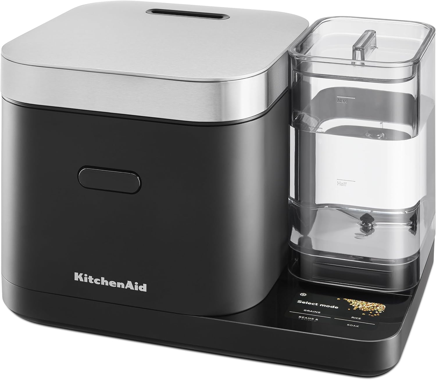 Kitchenaid Grain and Rice Cooker 8 Cup with Automatically Sensing Integrated Scale + Water Tank, KGC3155BM