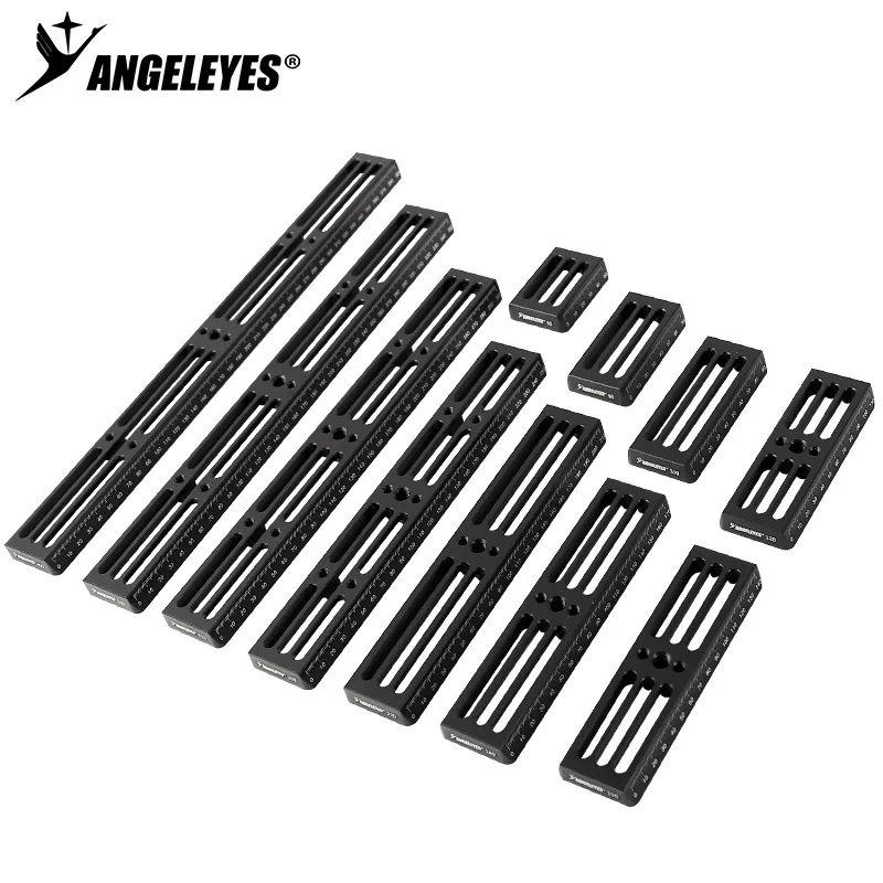 Angeleye black bar dovetail VIXEN standard 60/80/100/120/150/180/220/260/310/360/400mm with scale and size