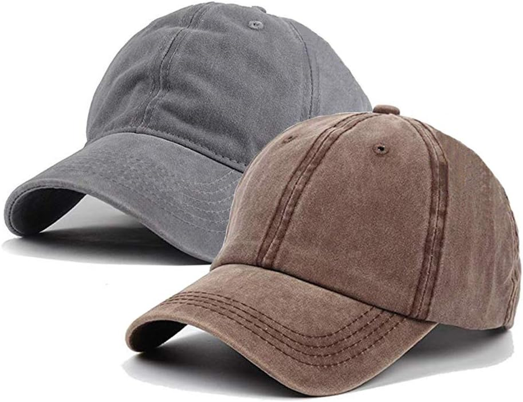 Toddler Kids Baseball Cap Vintage Distressed Washed Cotton Sun Hats Cap for B... - Picture 10 of 14