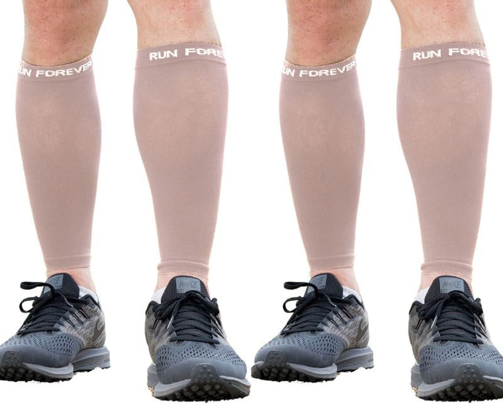 Run Forever Calf Compression Sleeves - Leg Brace - Large