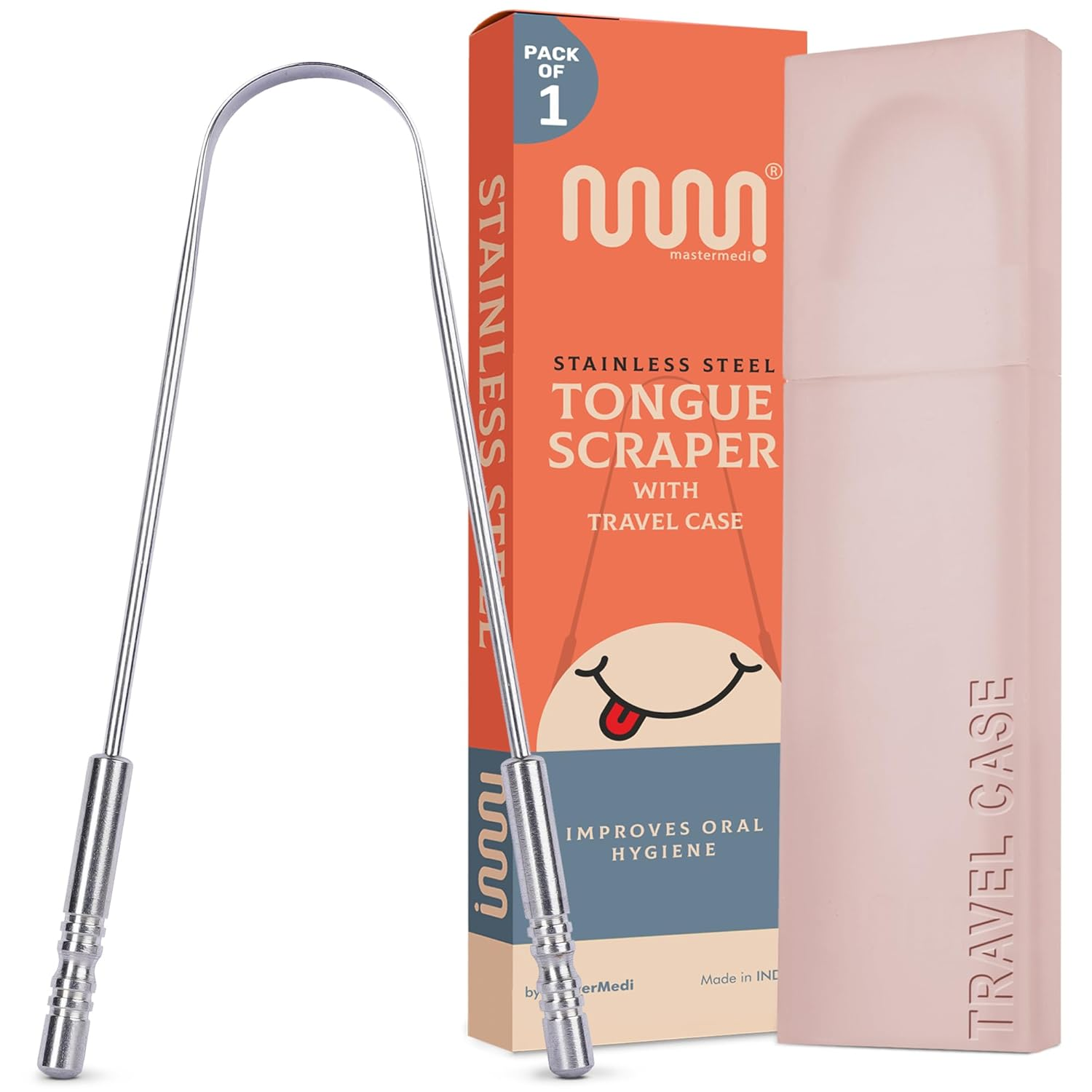 Tongue Scraper with Travel Case – Oral Care