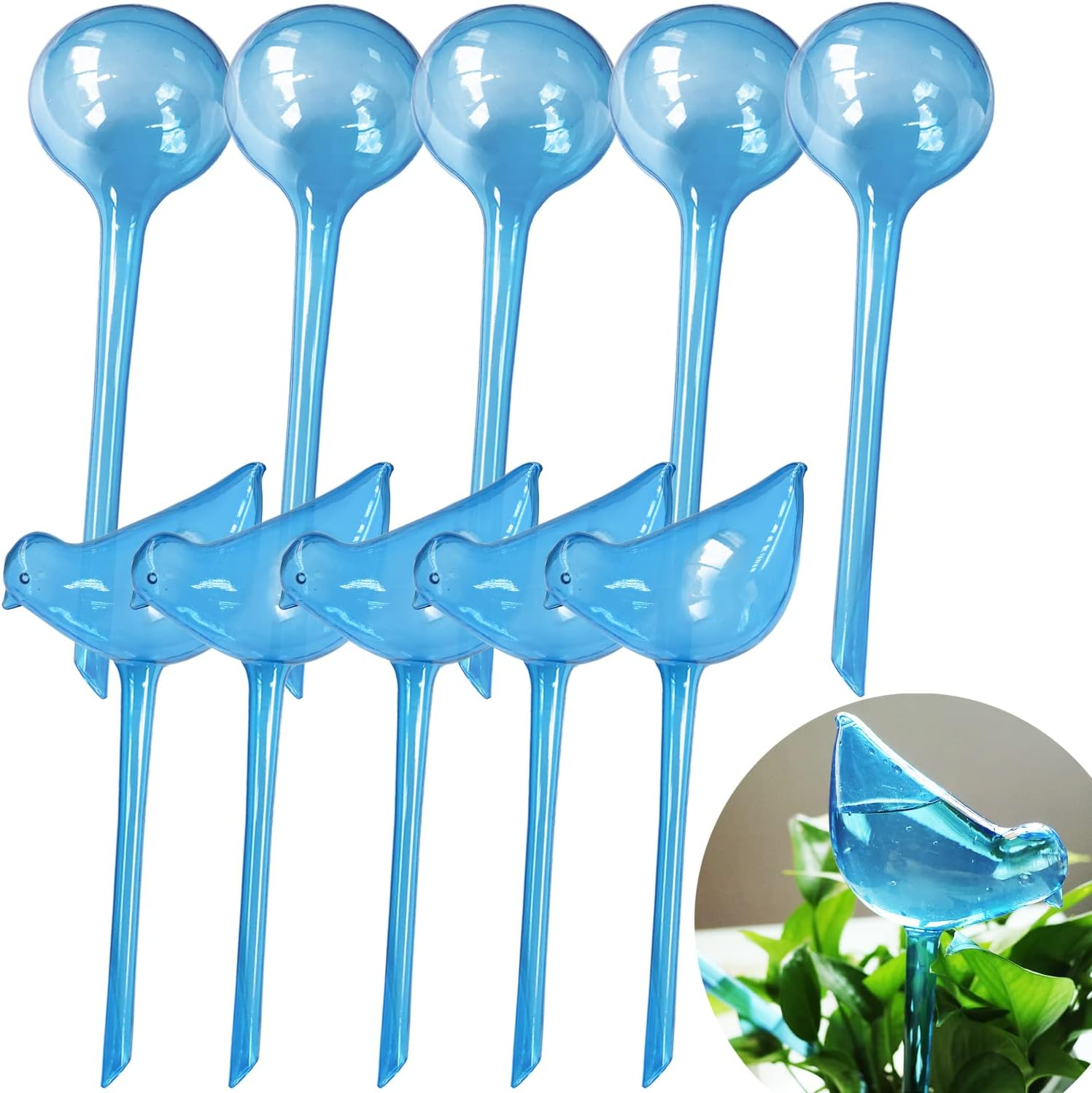 Plant Self-Watering Bulbs, 10Pcs Self Watering Planter Insert, Flower Automatic