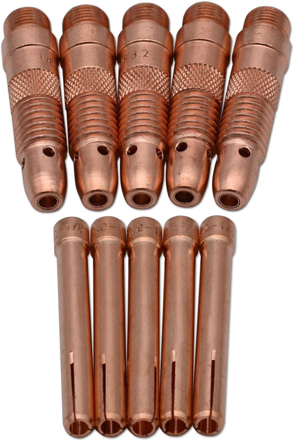 10Pcs Collet Body 10N28 (1/8