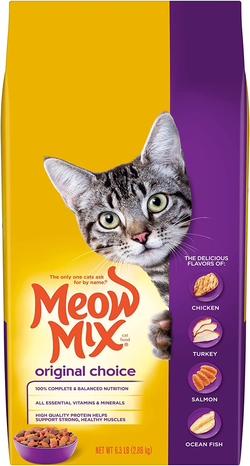 Meow Mix Original Choice Dry Cat Food, 6.3 lb. Bag | eBay