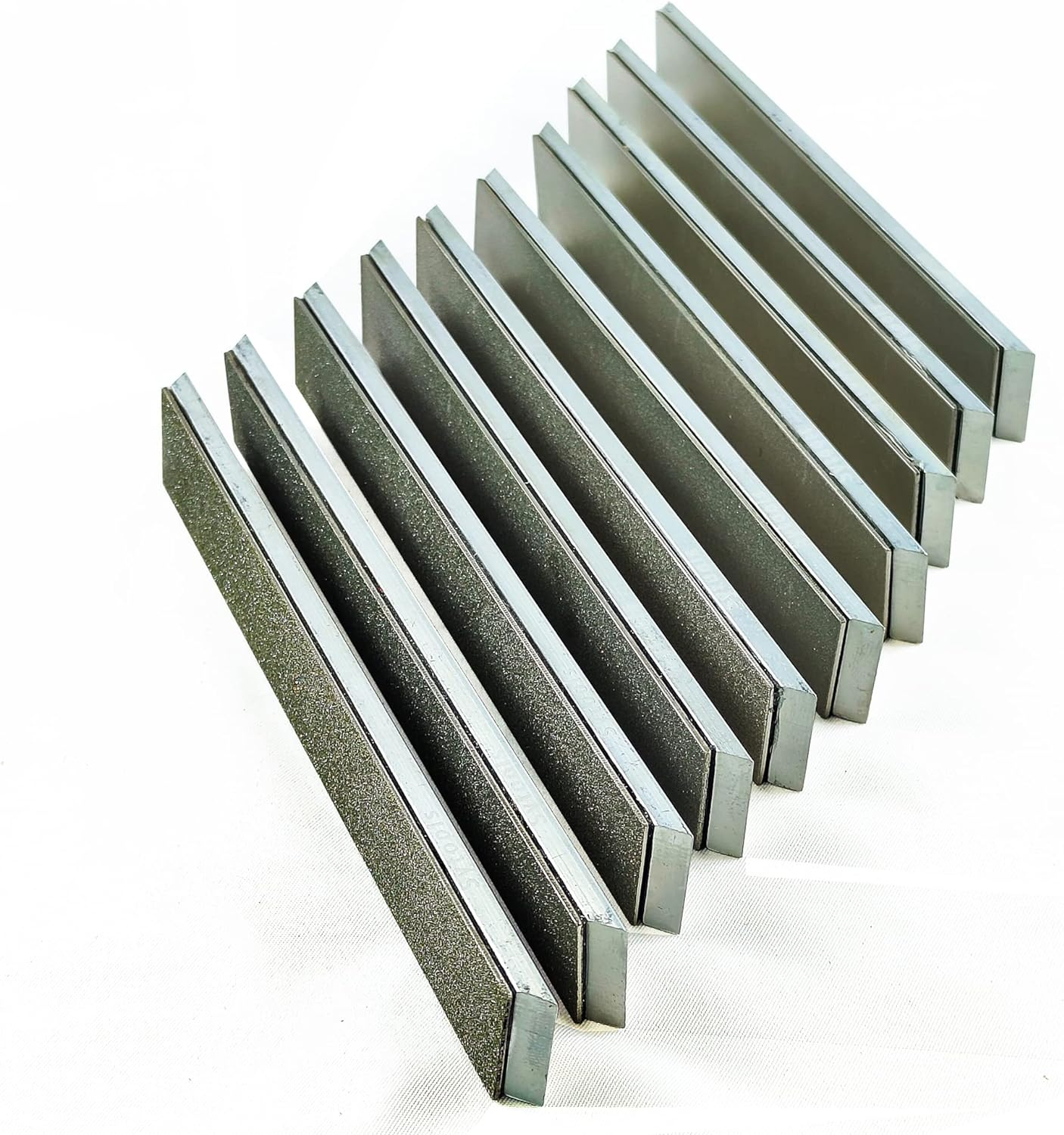 10Pcs Diamond Knife Sharpening Stones Sets with Aluminum Blank Diamond Plates Kit for RUIXIN PRO RX008 Knife Sharpener