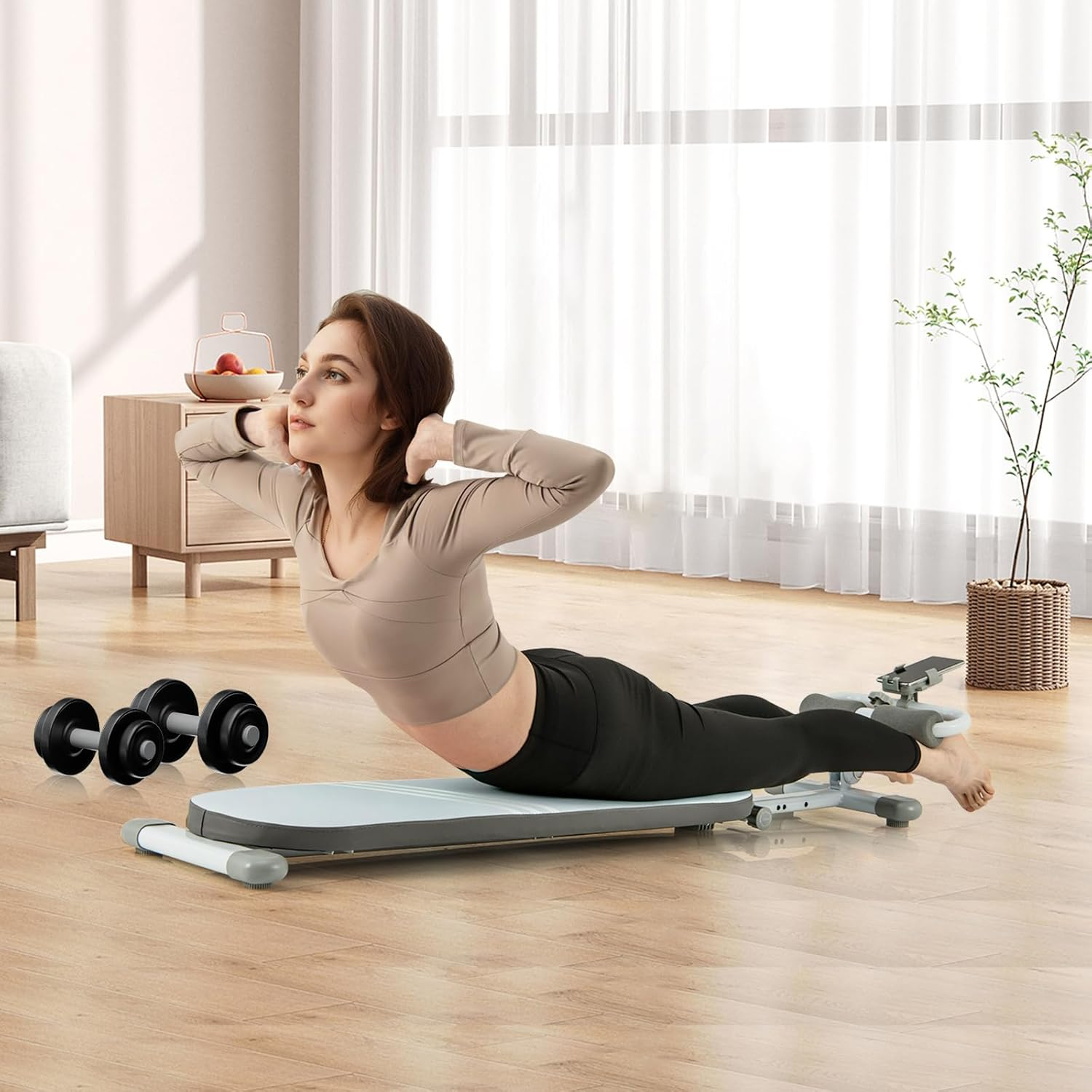 Costway Multifunctional Sit Up Bench, Workout Bench w/3 Gear Adjustable Angle... - Picture 9 of 14