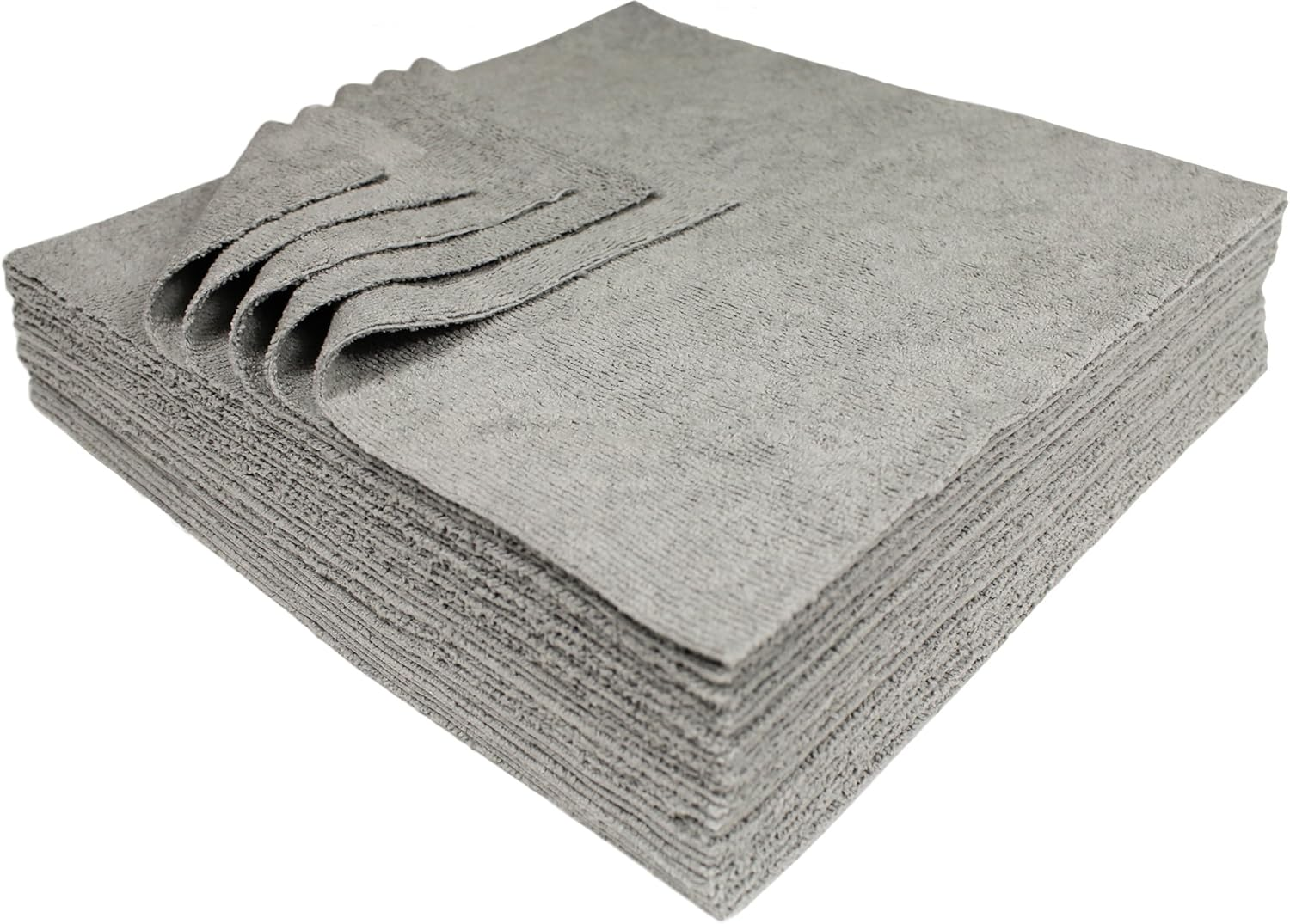 Ultra-Cut Absorbent Microfiber Towels, Silver-Embedded, Lint & Scratch-Free, for Home, Lab, & Dairy Industry Use, 12X12 Inches 25-Pack