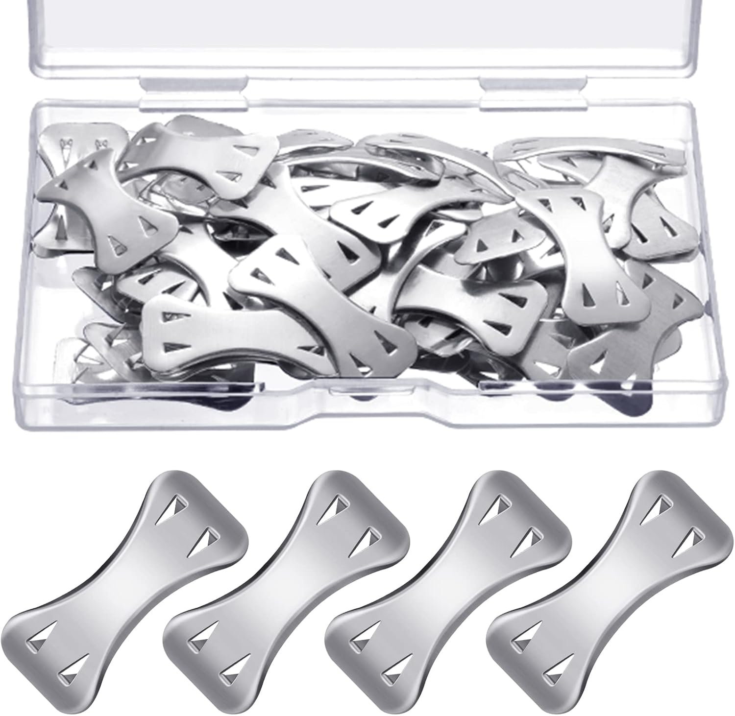 Tondiamo 50 Pieces Bandage Clips Only Bandage Wrap Clips Bandage Metal Clips Alu