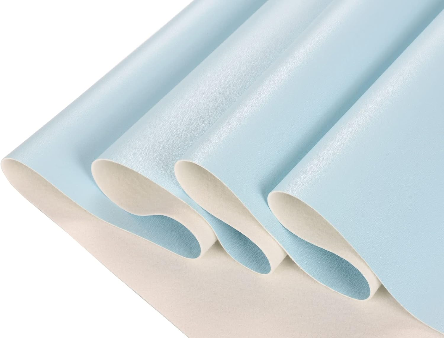 Tela de vinil marino para tapiceria cuero sintetico 54x36 pulg azul claro