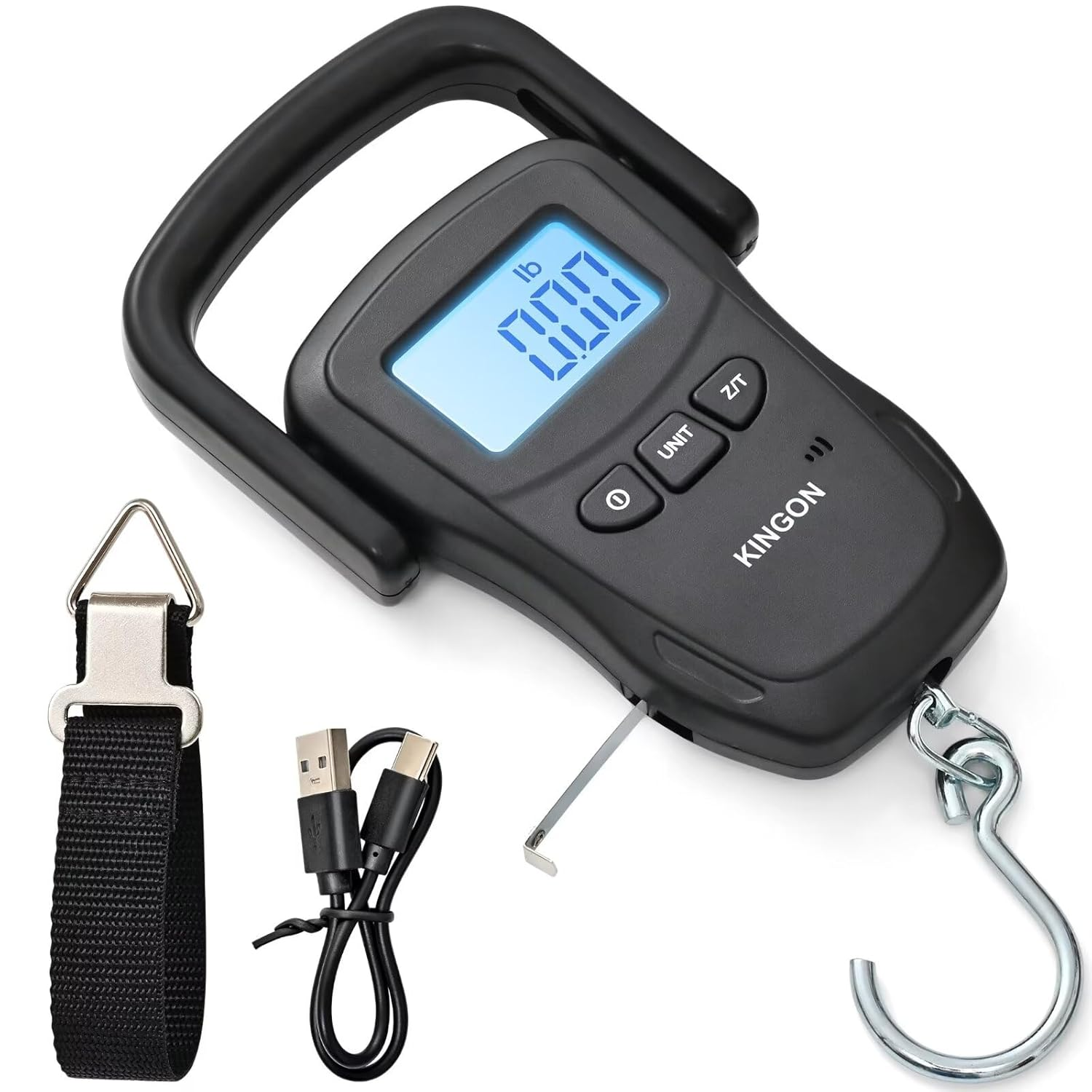 Rechargeable Digital Luggage Scale 110Lb/50Kg Travel Suitcase Weight Tool