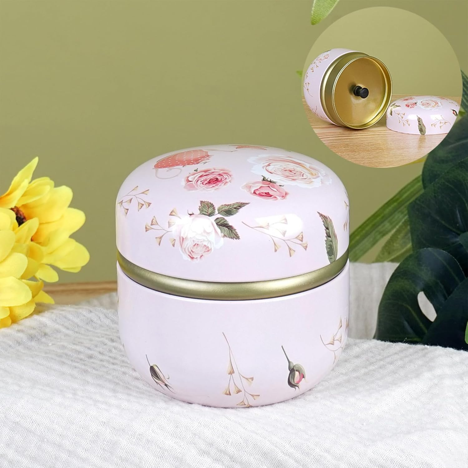 Qopoto Body Powder Puff and Container for Dusting Powder, Women Powder Puff a... - Picture 8 of 22