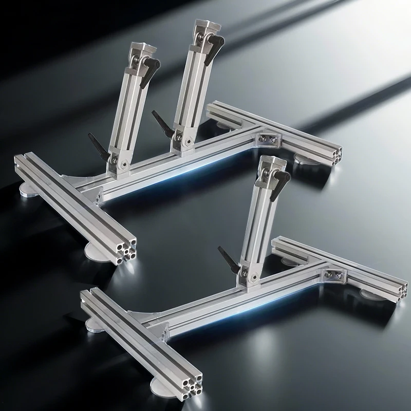 Aluminum Alloy Reciprocating Linear Motor Bracket DIY Angle Adjustable Linear Actuator Stands for Home Automation Projects