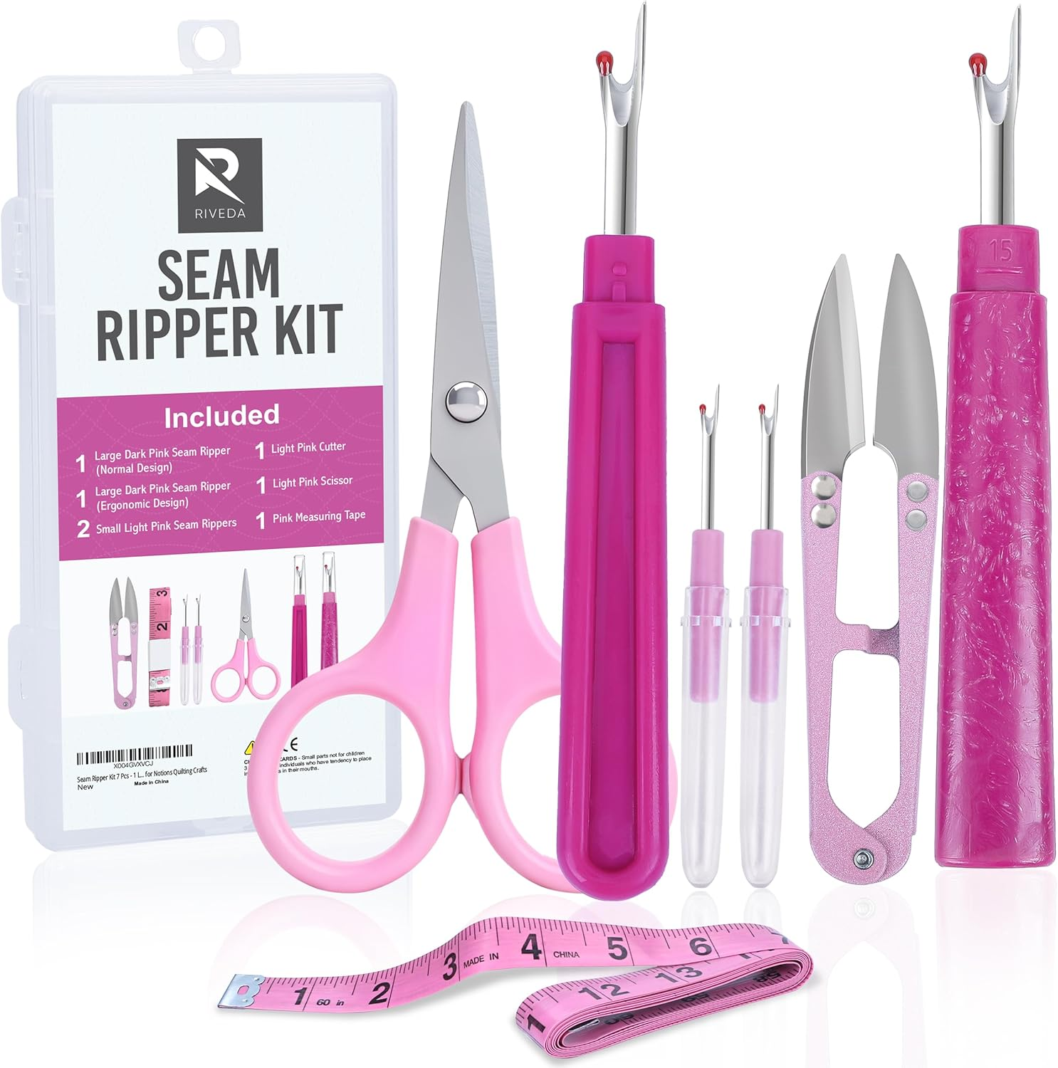 Kit de descosedores de 7 piezas 1 grande 1 ergonomico y 2 pequenos Cortador hilo