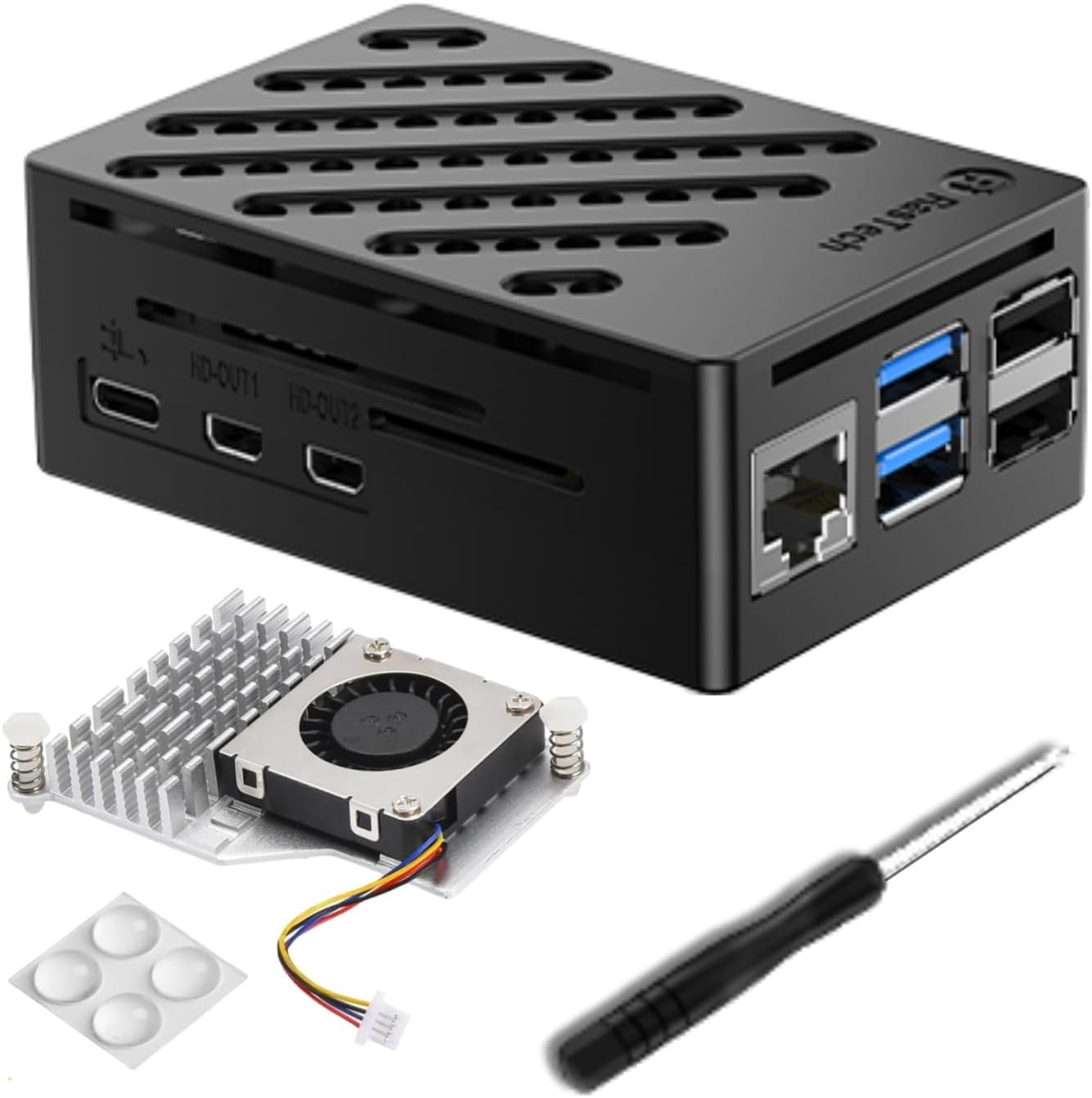 Accessories Kit for Raspberry Pi 5 Case with Active Cooler Compatible...