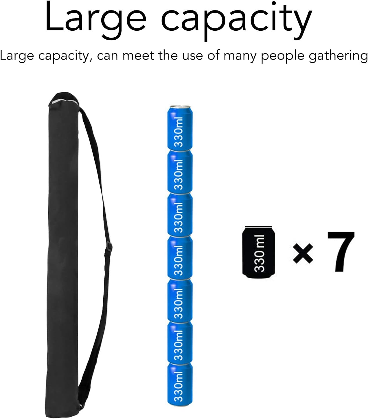 7 Can Beer Sling, Insulated Cooler Bag, Keep Beer Cold, Easy to Carry, Multip... - Picture 6 of 12