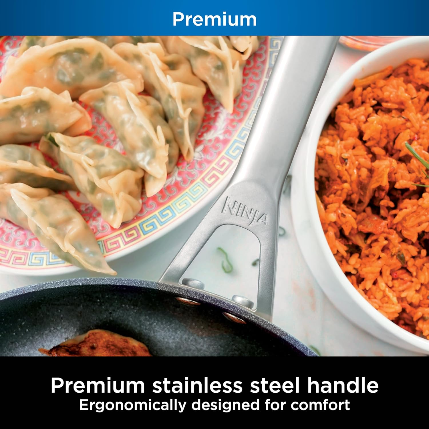 Ninja C30020 Foodi NeverStick Premium 8-Inch Fry Pan, Hard-Anodized, Nonstick... - Picture 7 of 16